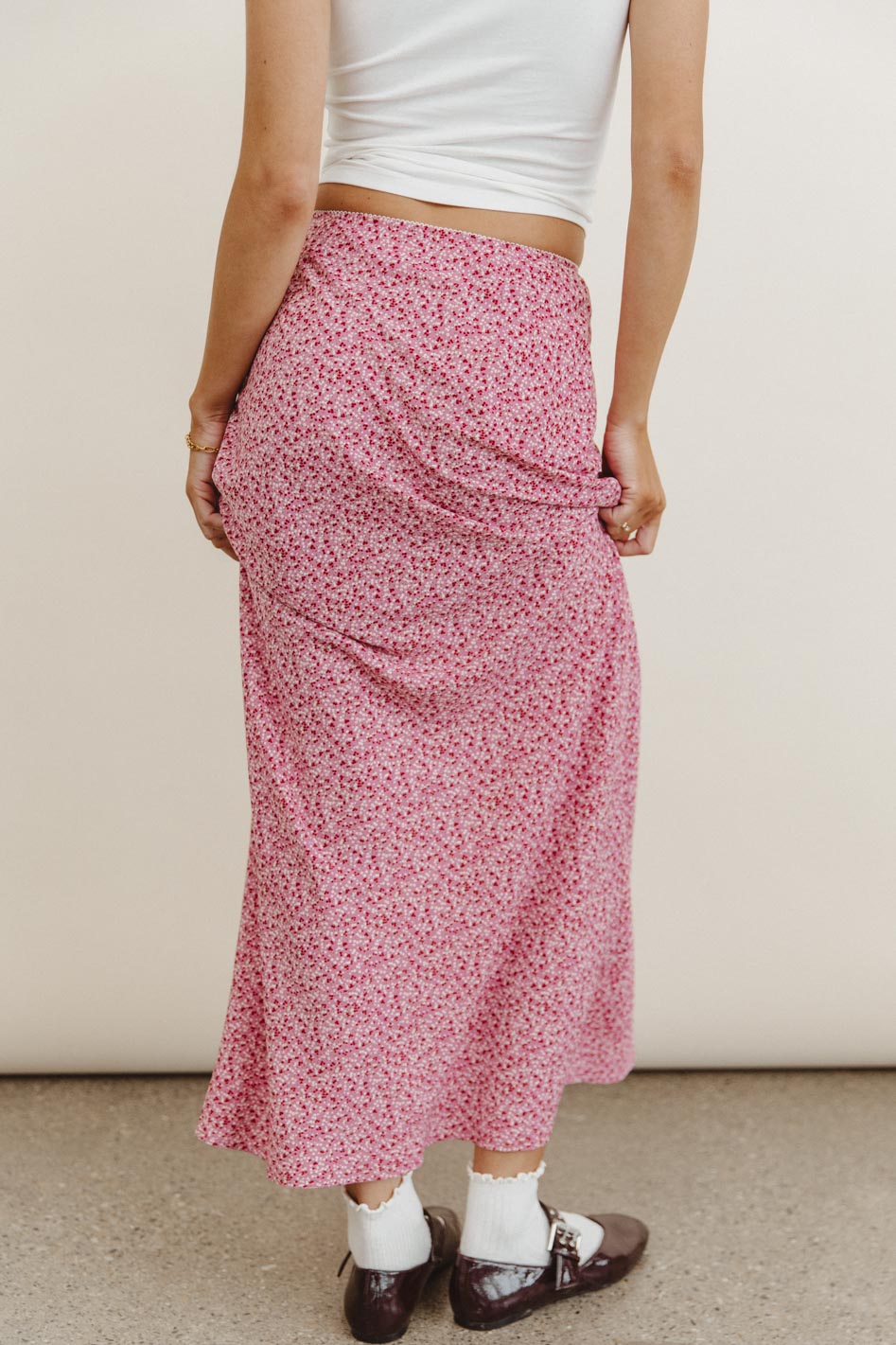 Angel Floral Maxi Skirt for Women - Boho Summer Beach Dress with Pockets | Perfect for Vacations, Weddings & Outdoor Parties