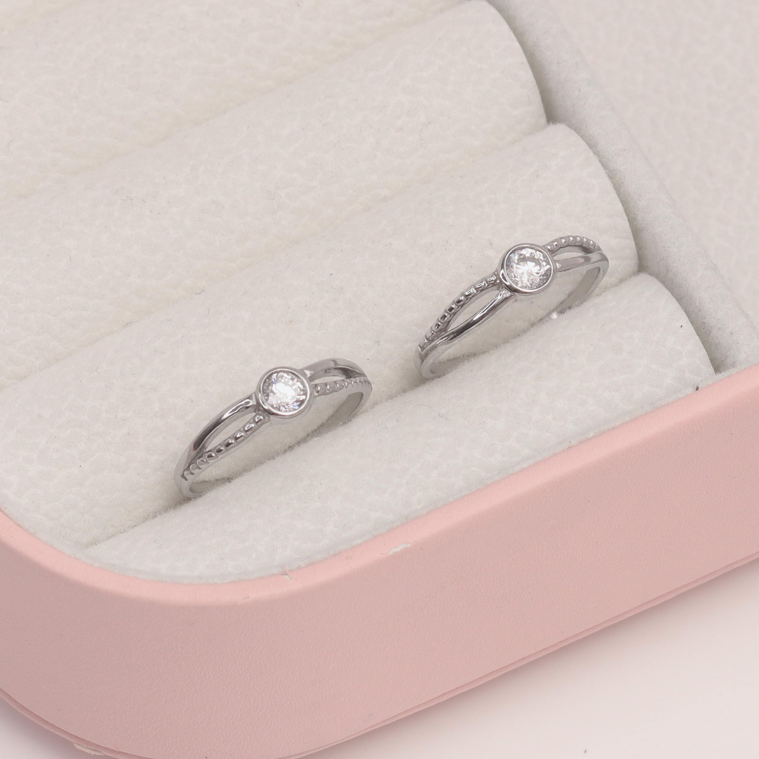 LeCalla 925 Sterling Silver Cubic Zirconia Toe Ring for Women - BIS Hallmarked Classic Elegant Jewelry | Comfortable Toe Ring Gift for Anniversary, Birthday, Wedding | Perfect for Beach Vacations, Pedicures & Summer Fashion