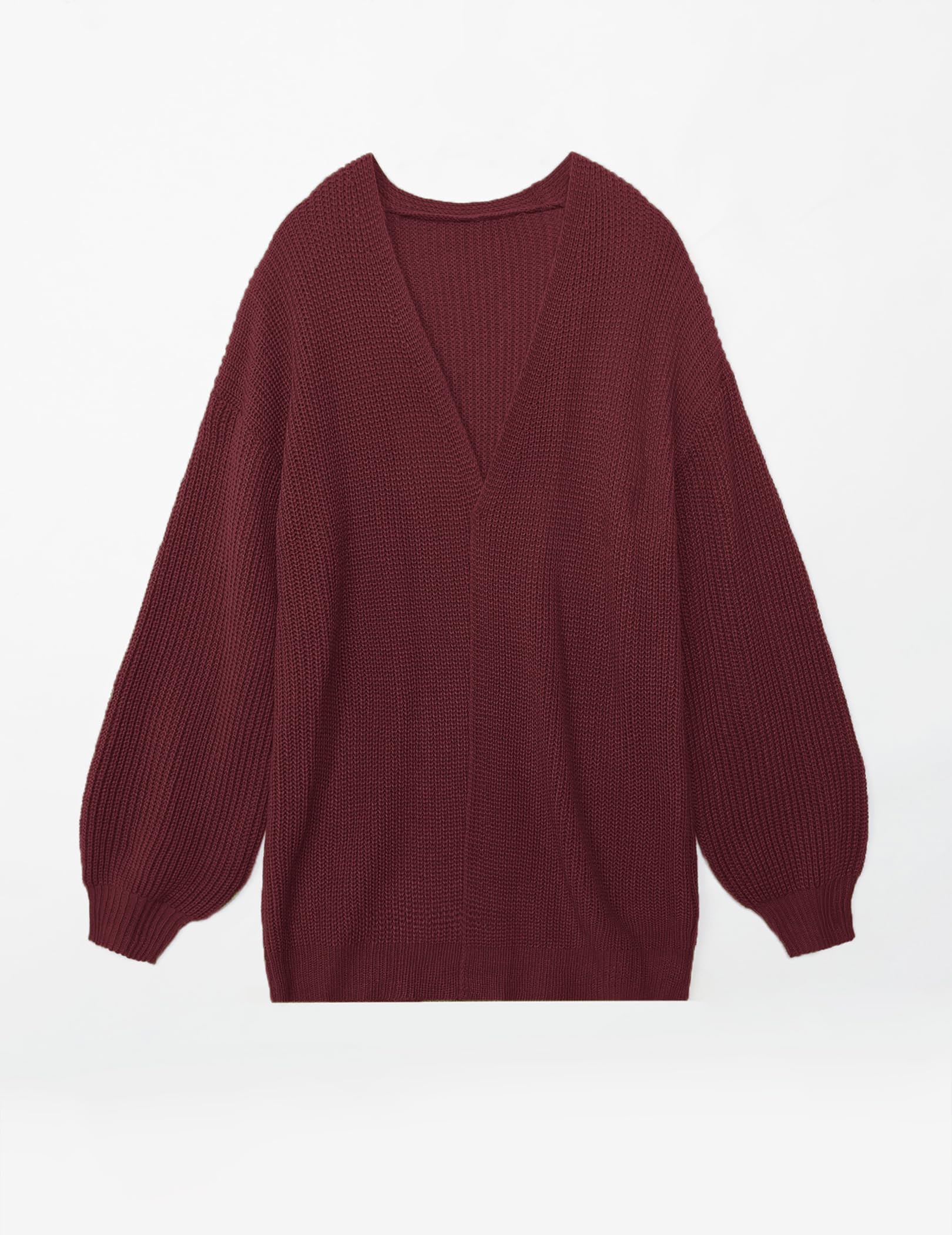 Women's Lightweight Oversized Long Cardigan Sweater - 2025 Spring Fashion Waffle Knit V-Neck Open Front Thin Cardigan for Casual Wear, Office, and Date Nights