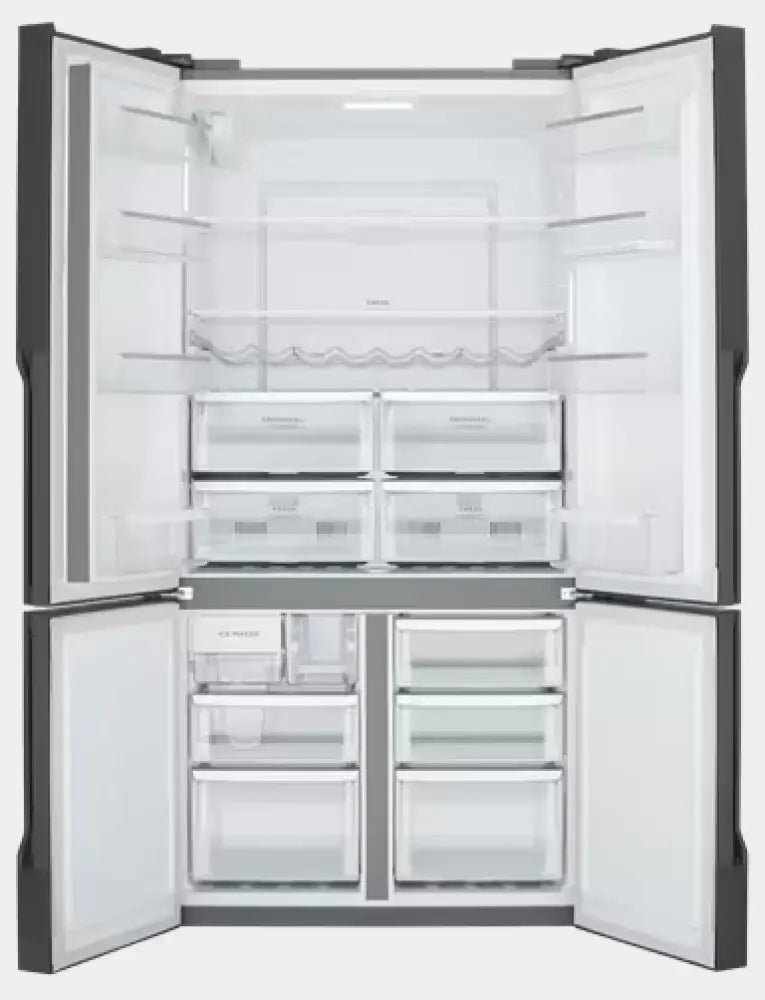 Westinghouse WQE5650BA 564L French Door Refrigerator - Energy Efficient Stainless Steel Smart Fridge for Modern Kitchens | Perfect for Large Families & Entertaining Guests