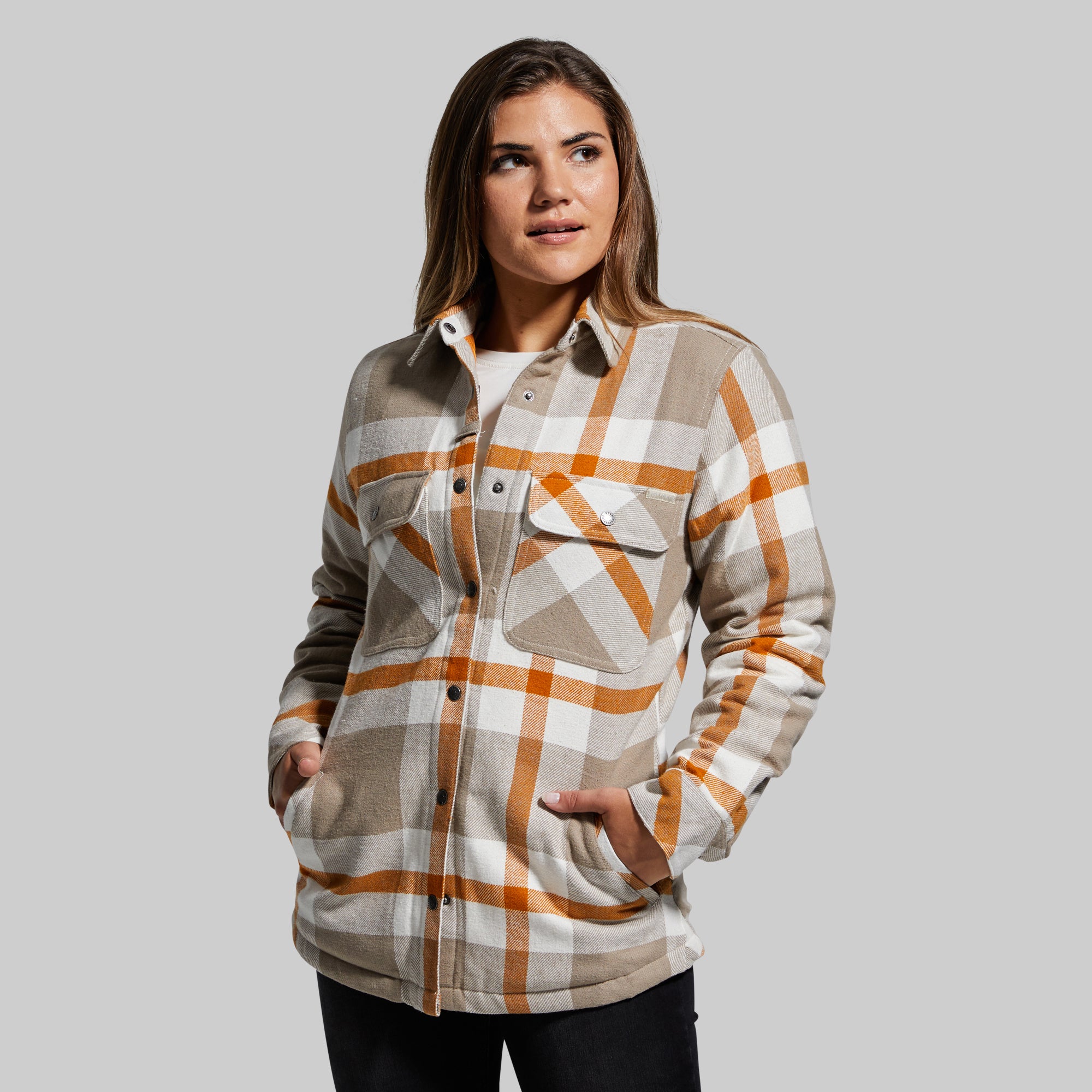 Women's Timber Jacket - Waterproof Winter Coat with Hood (Almond Latte Color) - Perfect for Hiking, Camping & Outdoor Adventures