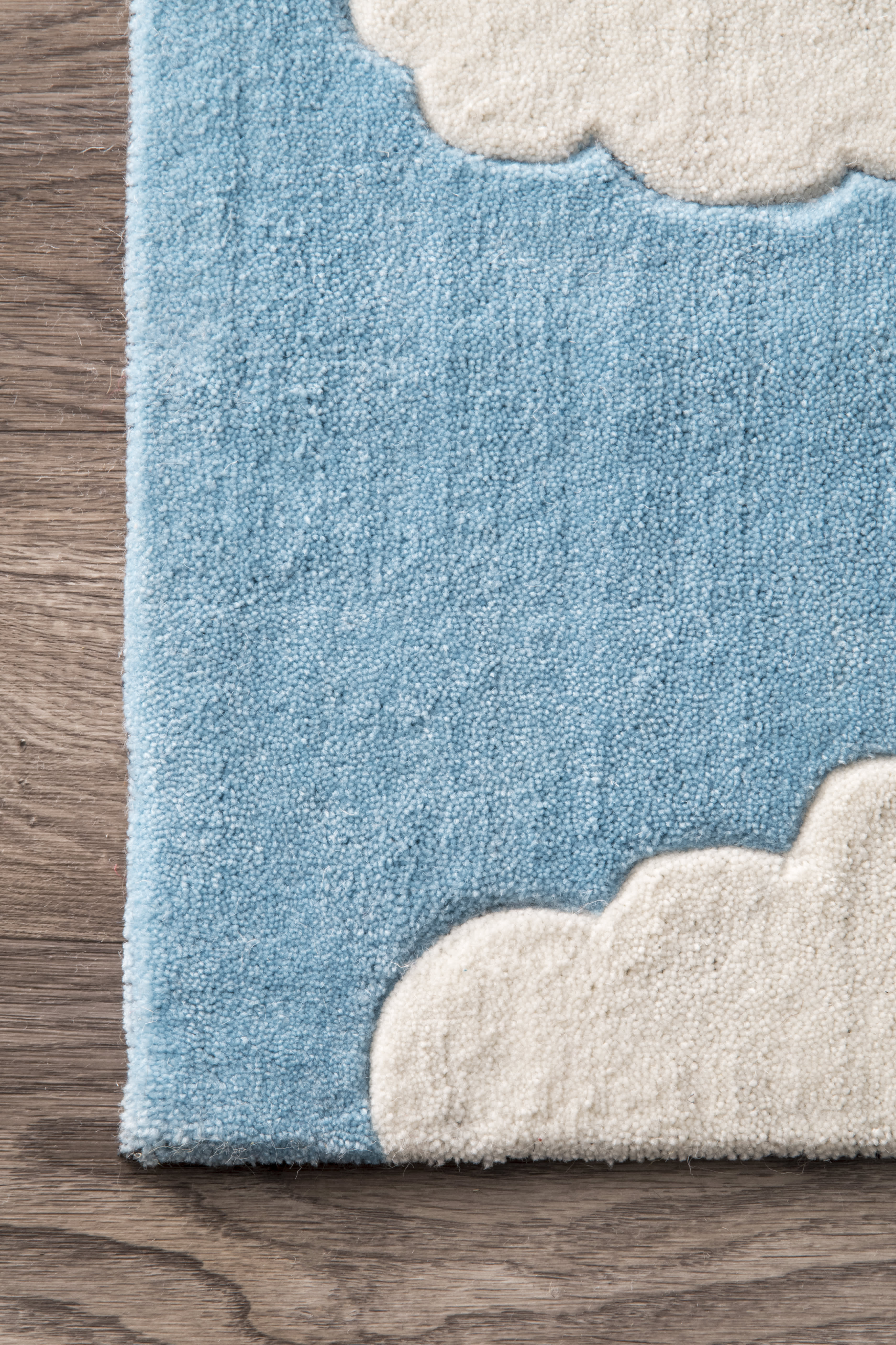 Premium Soft Cloud Rug - Plush Blue Area Rug for Living Room & Bedroom - Cozy Home Decor & Comfortable Floor Mat for Kids Playroom & Nursery