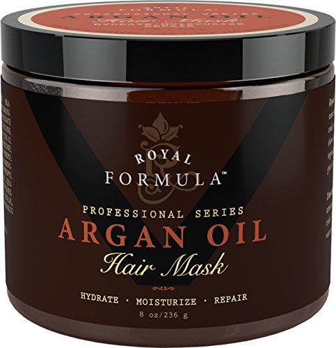 Organic Argan & Almond Oil Hair Mask - Deep Conditioning Treatment for Dry, Damaged, Color-Treated & Bleached Hair | Hydrates, Repairs & Stimulates Hair Growth | 8 Oz | Perfect for Salon-Quality Hair Care at Home