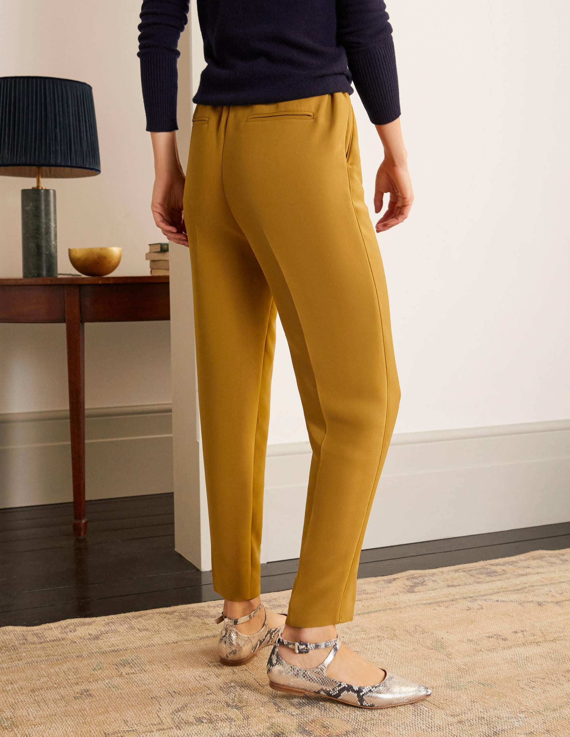 Albemarle Women's Pull On Pants with Frankincense Scent - Comfortable Stretch Waist Casual Trousers for Work, Travel & Relaxation