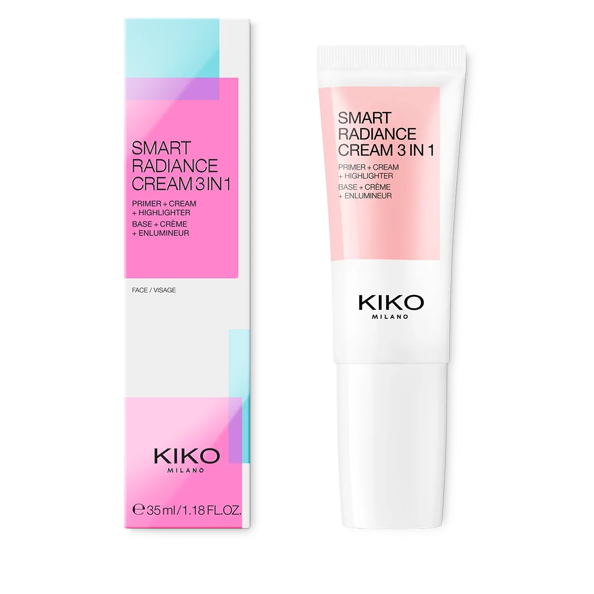 KIKO Smart Radiance Cream Primer 3-in-1 - Hydrating, Illuminating & Smoothing Face Primer for Flawless Makeup Base | Perfect for Daily Wear, Special Occasions & Photography