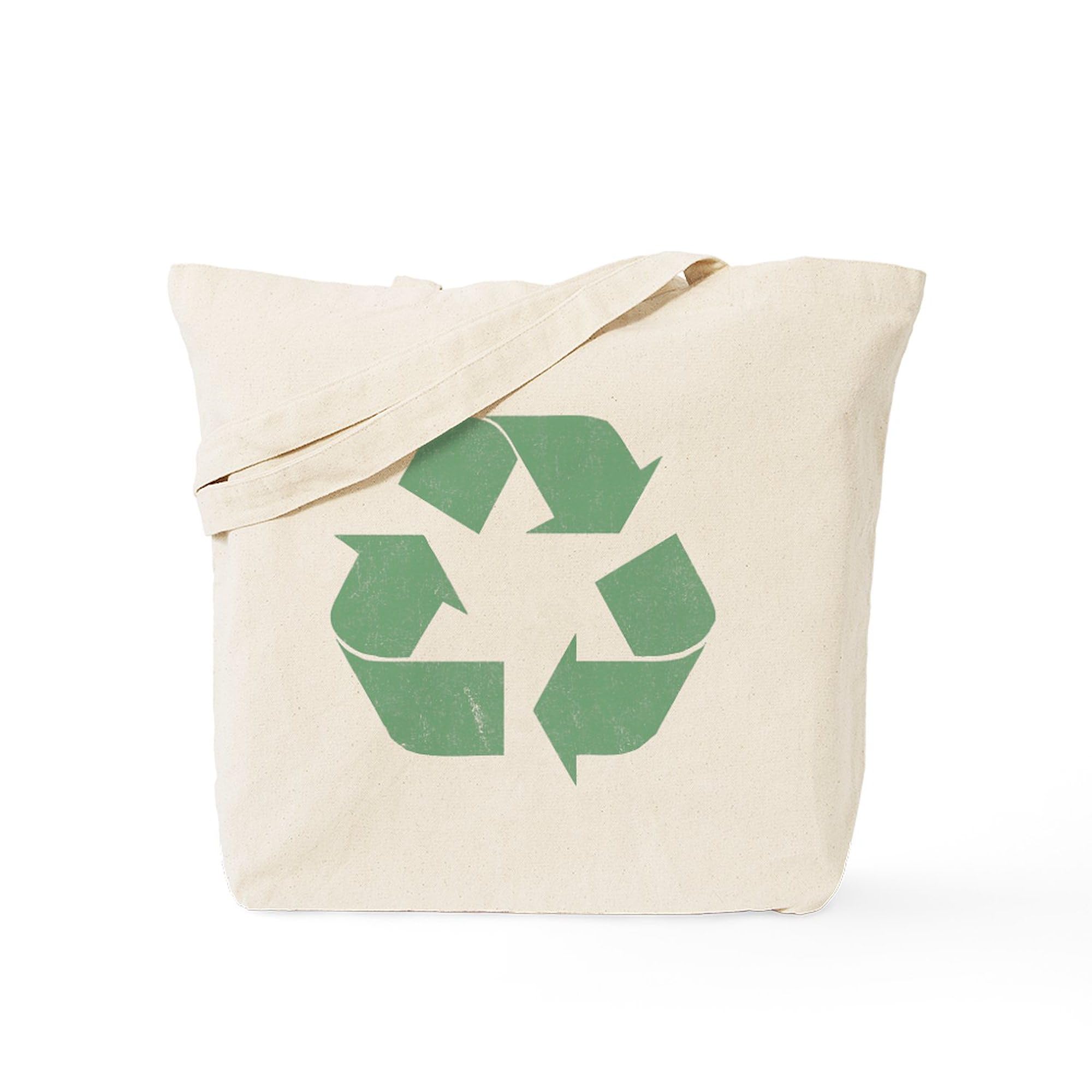 Vintage Recycle Logo Tote Bag - Natural Canvas Reusable Shopping Bag for Groceries, Beach & Eco-Friendly Lifestyle | CafePress