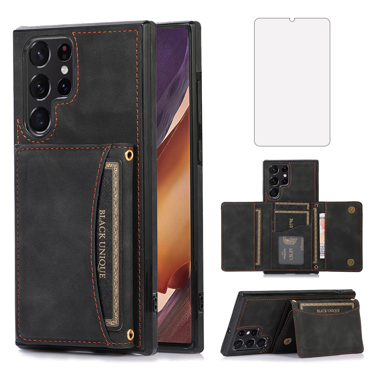 Premium Samsung Galaxy S22 Ultra Wallet Case (6.7