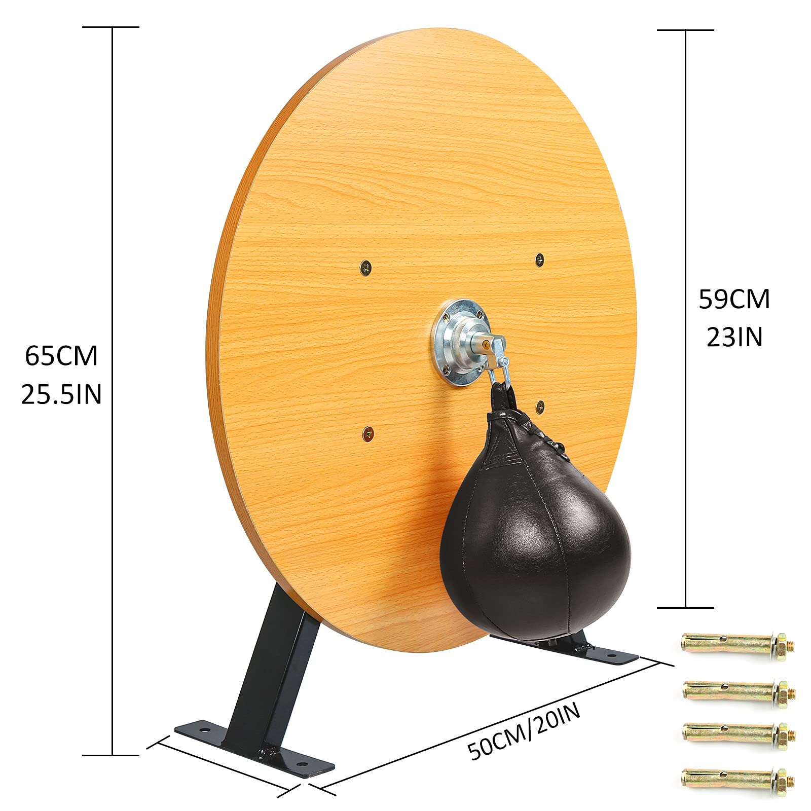 Speed Bag Platform Kit with Punching Ball for Men & Women - Boxing Training, Workout, Exercise Equipment for Home Gym & Fitness | Perfect for Boxing Practice, Cardio, and Strength Training