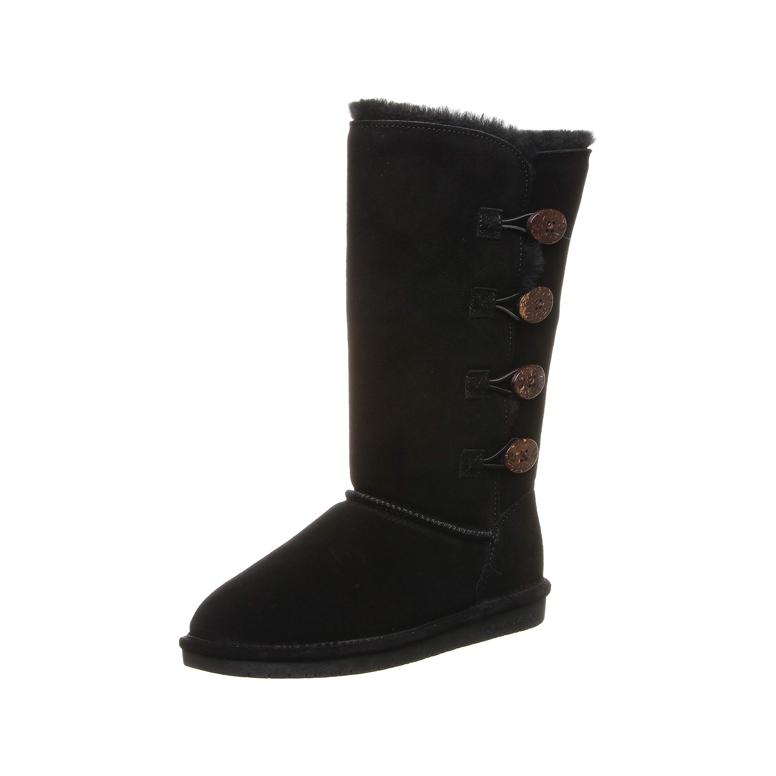 BEARPAW Women's Lori Suede Slip-On Winter Boots - Multiple Colors, Comfortable & Warm for Casual Outings, Snow Days & Cozy Indoor Wear