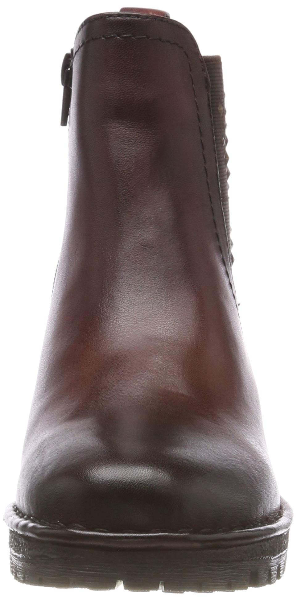 Bugatti Women's Ankle Boots - Stylish Leather Booties for Women, Comfortable Low Heel Winter Boots | Perfect for Office, Casual Outfits & Date Nights