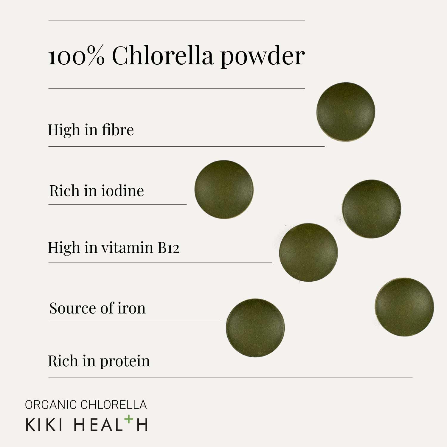 Organic Chlorella Tablets 200 Count (500mg) | 100% Pure Chlorella Vulgaris Supplement for Digestive Support, Immune Boost & Brain Health | Vegan Protein & Vitamin Source | Detox & Energy Support | Perfect for Smoothies, Juices & Daily Wellness Routine