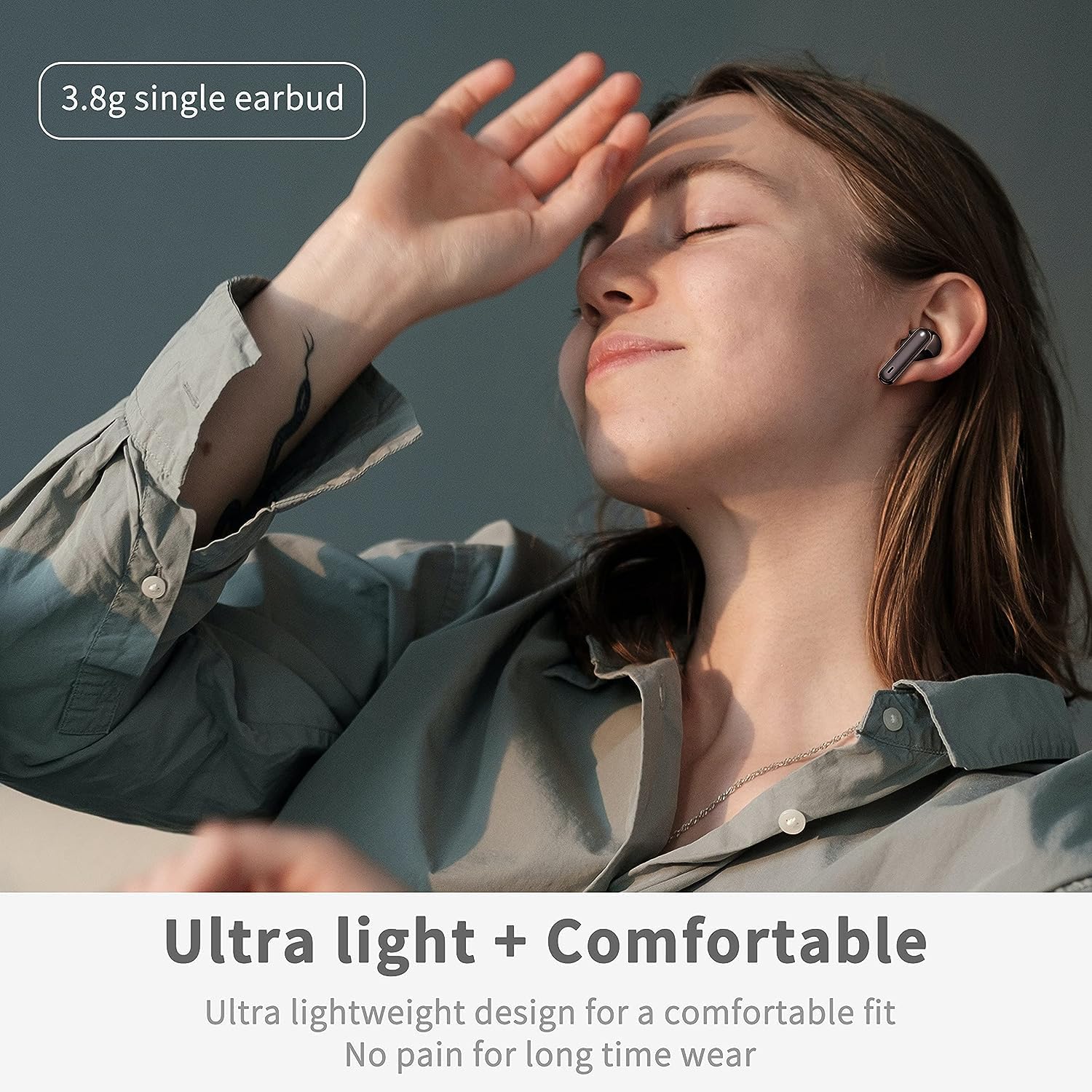 Bluetooth 5.3 Wireless Earbuds with 36H Battery & Wireless Charging Case - IPX7 Waterproof, Deep Bass, Noise Cancelling Mic - True TWS Earphones for Android iOS - Perfect for Sports, Workouts & Commuting