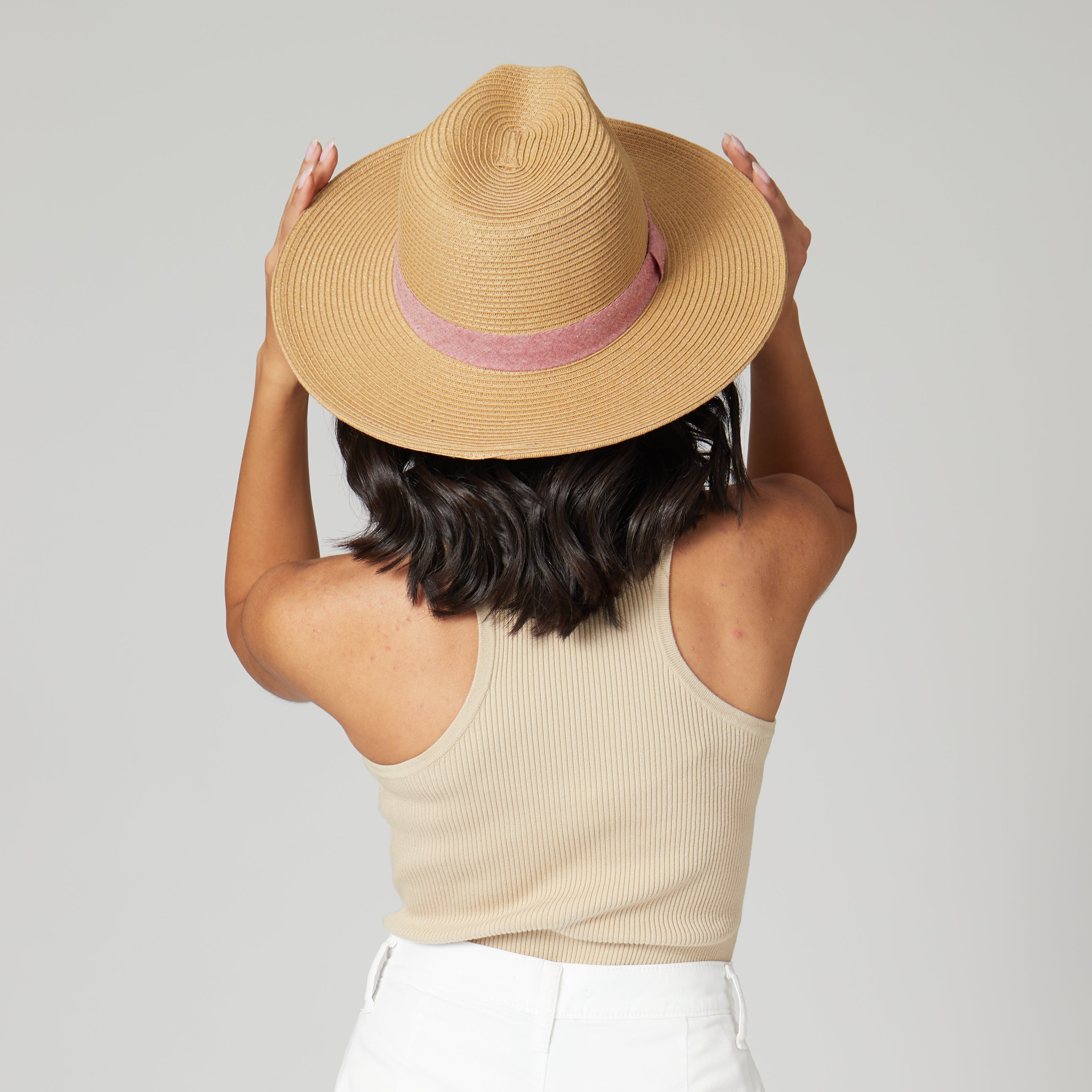 Stylish Out of Office Fedora Hat for Men - Classic Wide Brim Sun Hat for Outdoor Activities, Beach, and Travel - Perfect for Summer Fashion and Sun Protection