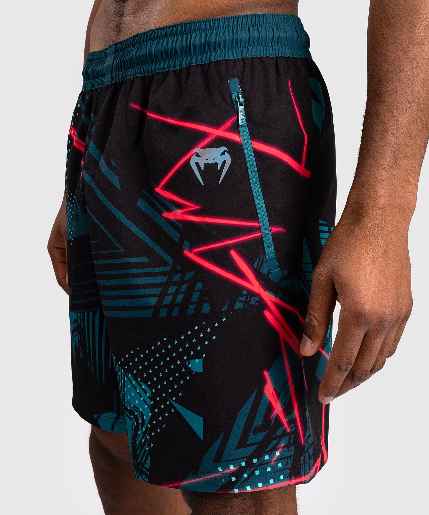 Venum UFC Fusion Miami Edition Men's Performance Fight Shorts - Black | MMA Training & Competition Gear for Fight Week