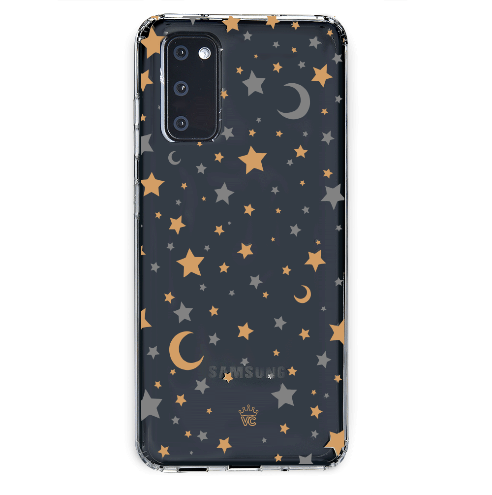 Starry Night Clear Samsung Phone Case - Protective Slim Fit Cover for Galaxy S21/S22/S23 - Perfect for Everyday Use & Gifts