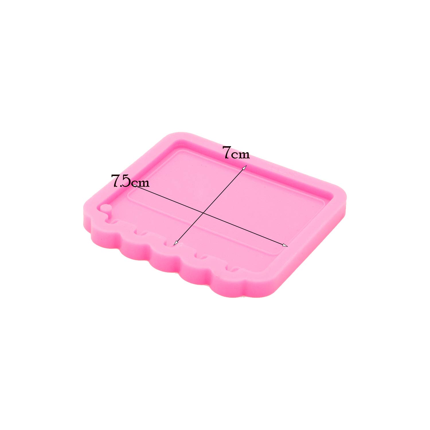 Super Glossy Resin Calendar Notebook Style Silicone Keychain Mold - Epoxy Resin Casting for Jewelry Making, DIY Crafts & Polymer Clay | Perfect for Handmade Gifts, Planner Accessories & Creative Projects
