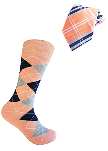 Peach/Navy Blue/Light Gray