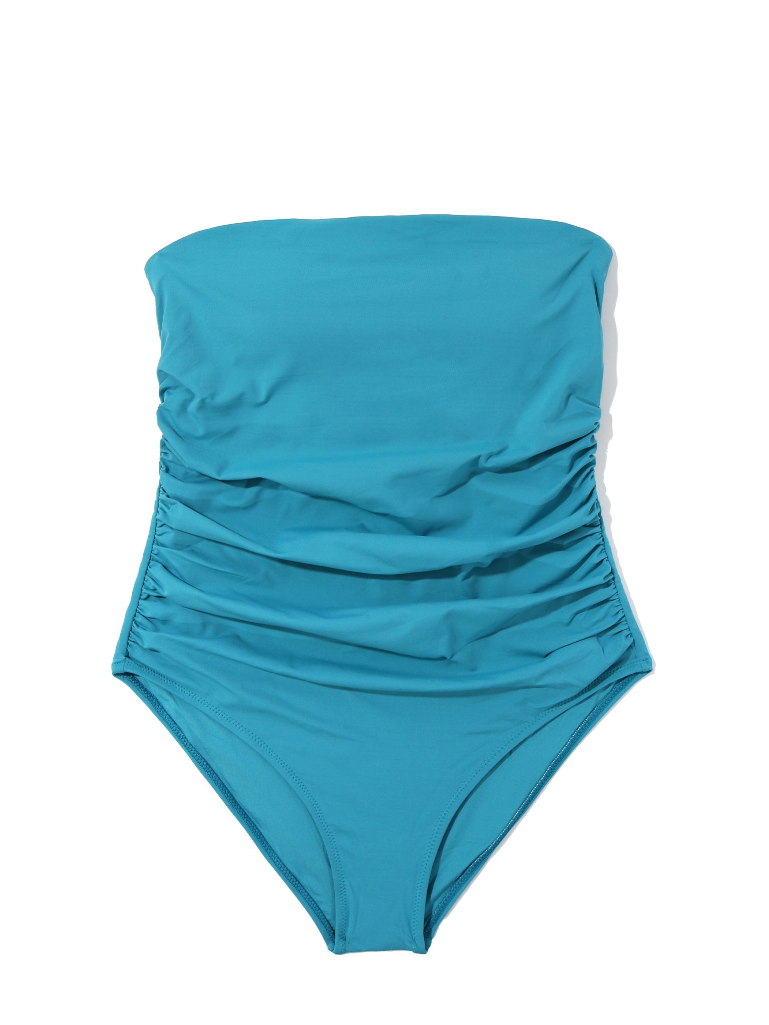 Women's Bandeau One Piece Swimsuit - Sexy Monokini Bathing Suit with Adjustable Straps & High Waist for Beach, Pool, Vacation & Summer Swimwear