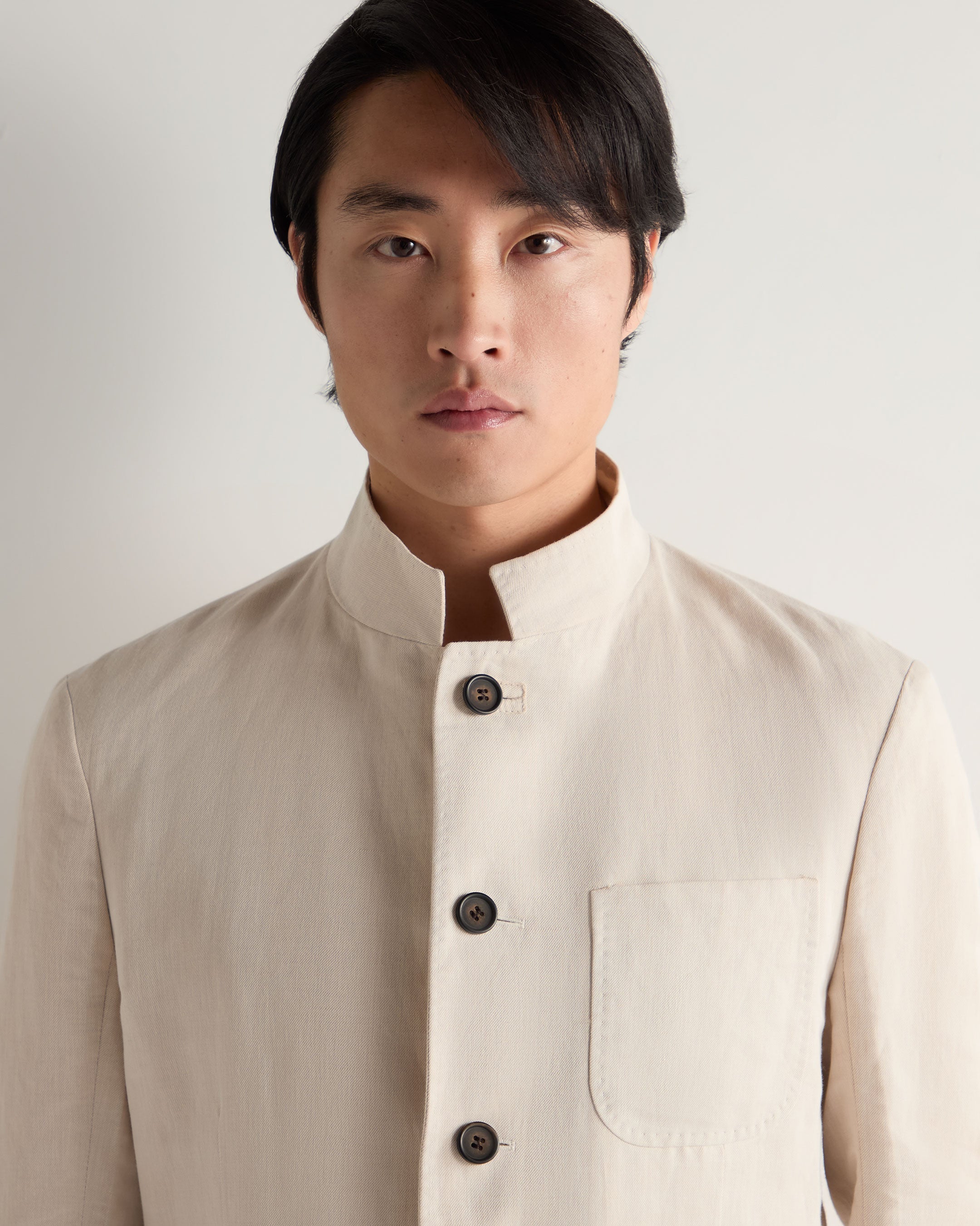 Men's Portofino Linen Jacket in Sand Brown | Lightweight Summer Blazer for Casual Outings & Beach Weddings