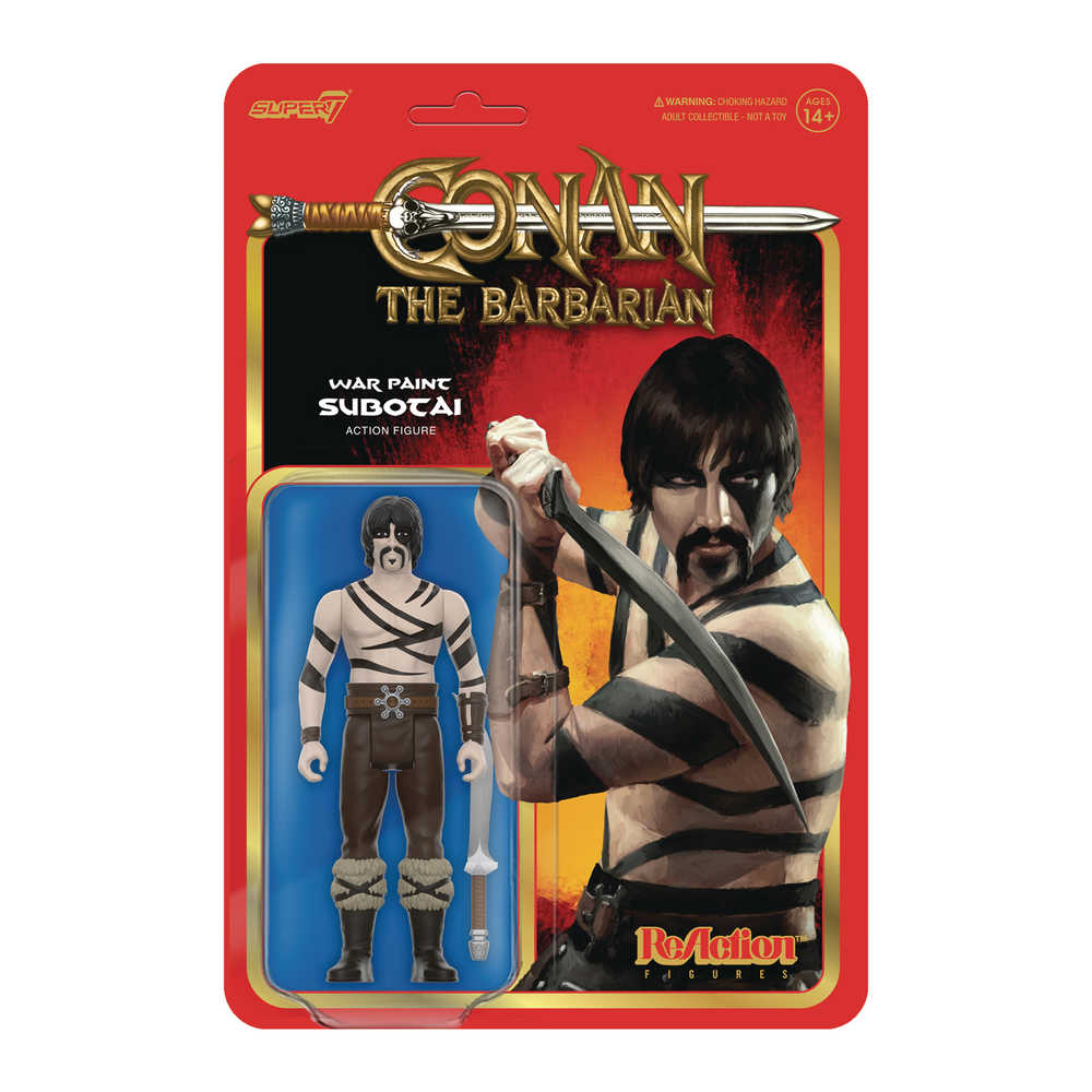 Conan The Barbarian Subotai War Paint Action Figure - Collectible Toy for Fans, Movie Enthusiasts & Collectors - Perfect for Display, Gifts & Role-Playing Scenes