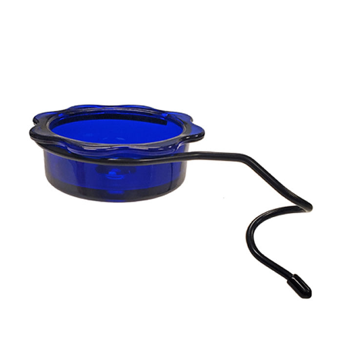 Bluebird Dish Feeder - Quick Connect Hanging Bird Feeder for Outdoor Garden & Patio - Attracts Bluebirds, Finches & Songbirds - Perfect for Backyard Bird Watching & Nature Lovers