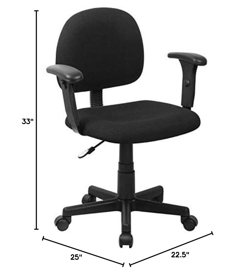 UrbanPro Ergonomic Office Chair - Black Mesh Back Support with Adjustable Height & Lumbar Support - Perfect for Home Office, Gaming & Workspace Comfort