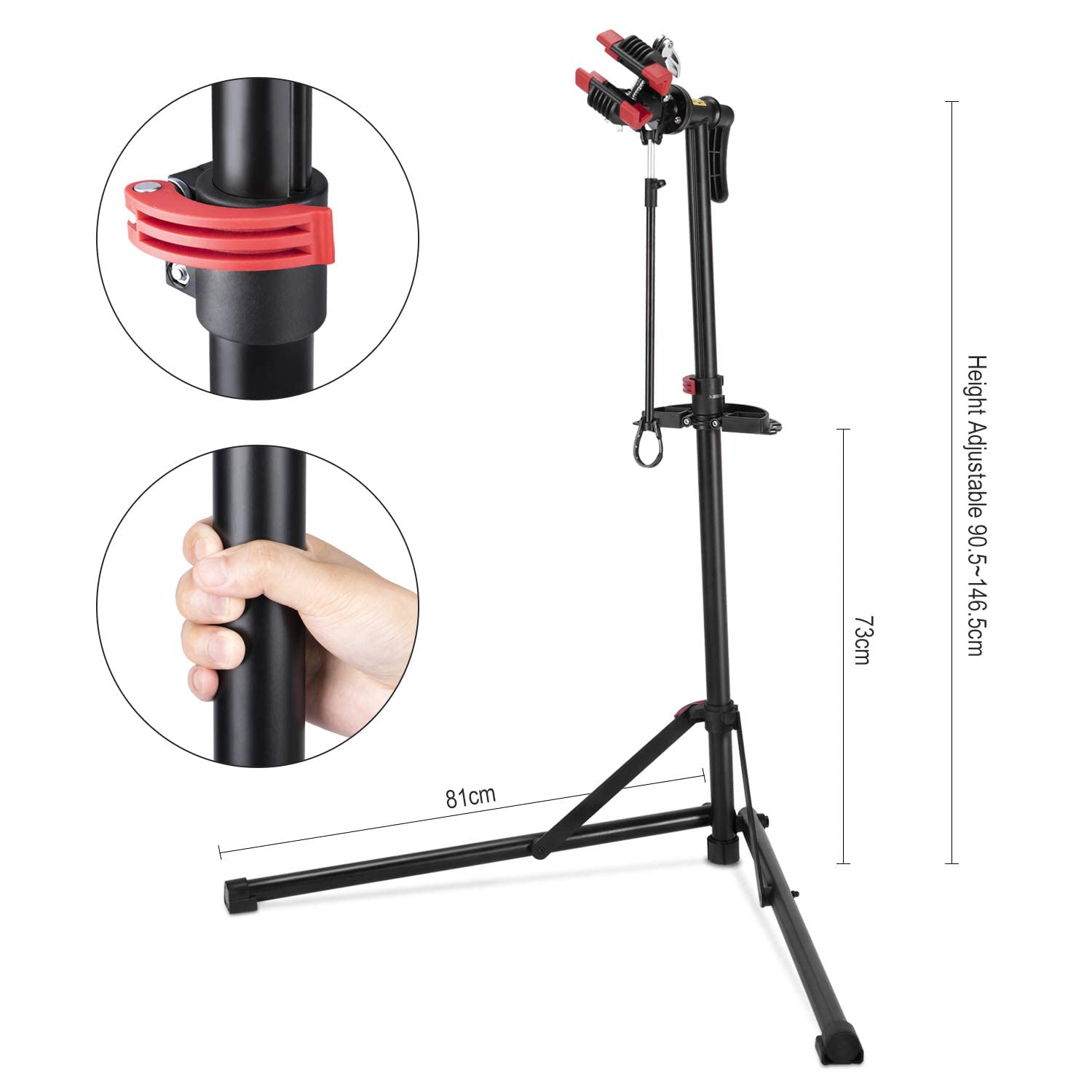 CXWXC Bike Repair Stand - Professional Bike Maintenance Stand for Mountain & Road Bikes - Adjustable Bike Workstand for Home Mechanics & Bike Shops - Perfect for Tune-Ups, Cleaning & Repairs