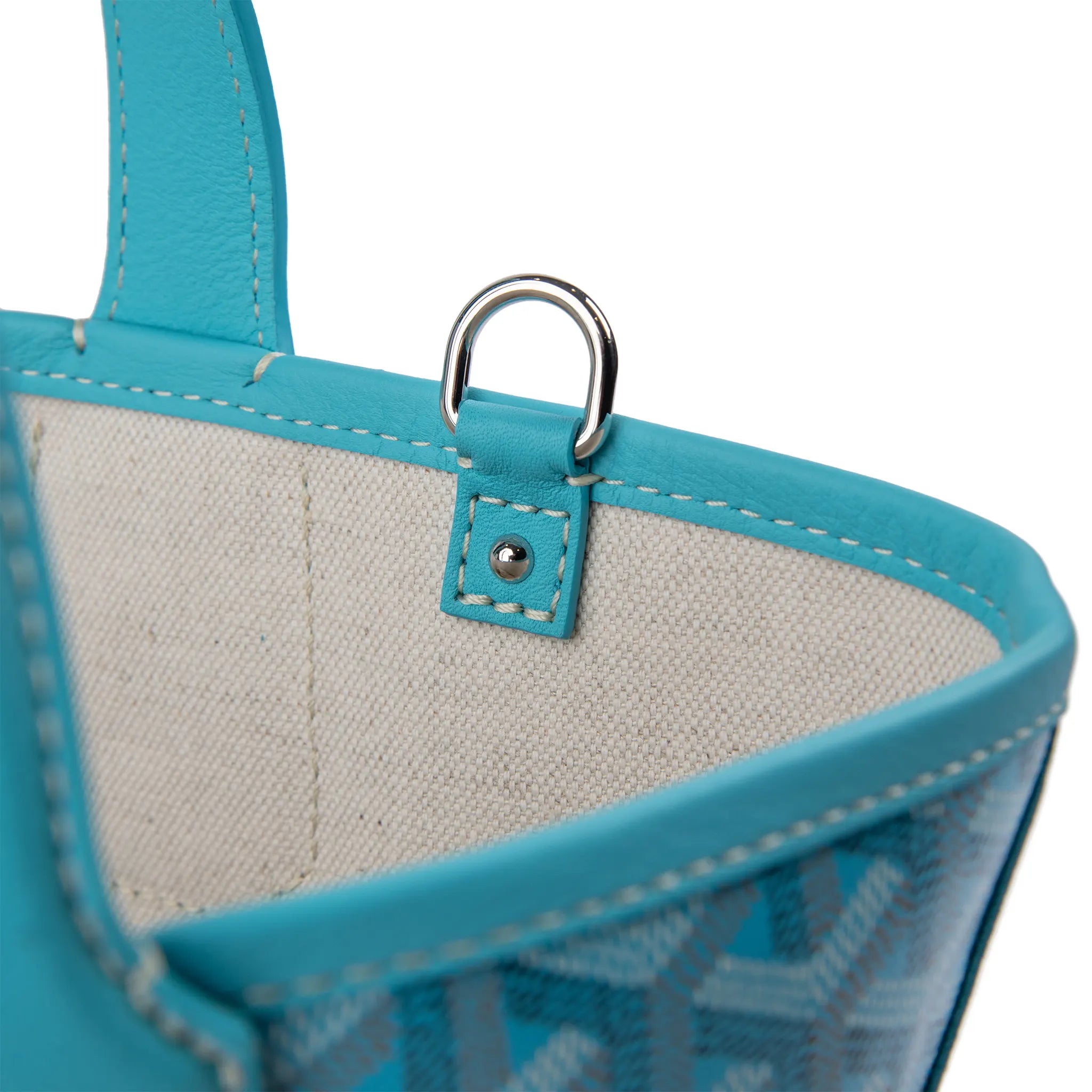 Goyard Belharra Turquoise PM Tote Bag for Women | Luxury Leather Handbag with Top Handle | Perfect for Work, Travel & Everyday Use
