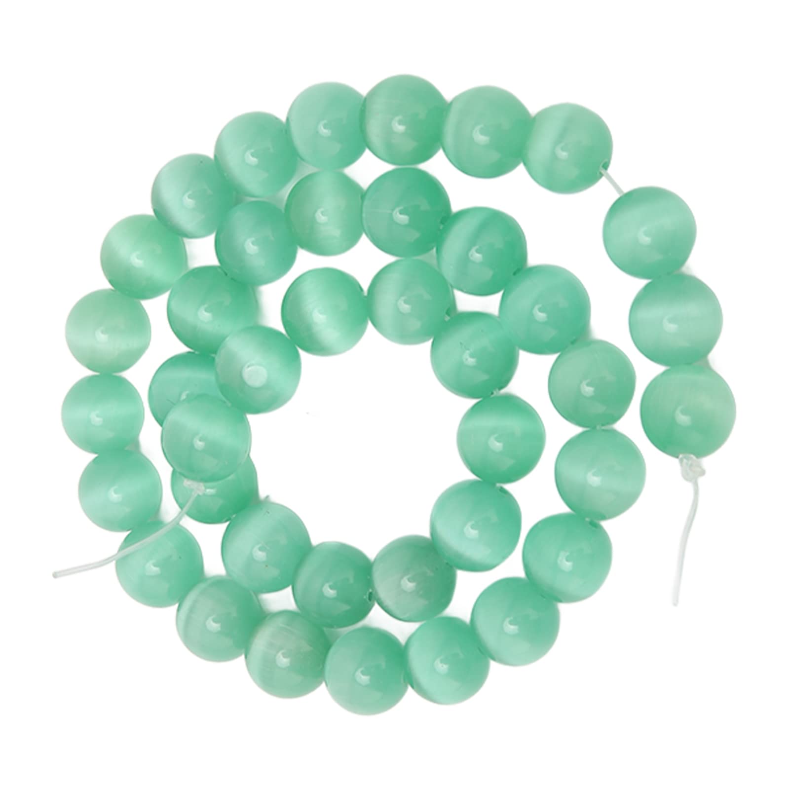 10mm Round Green Hyland Jewelry Stone Beads - Smooth Elegant Beads for Necklace Making, DIY Jewelry Crafting & Handmade Accessories - Perfect for Jewelry Makers, Crafters & DIY Enthusiasts