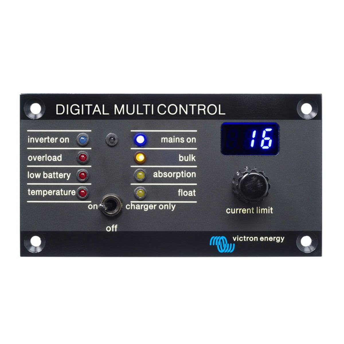 Victron Energy Digital Multi Control 200/200A - Advanced Battery Monitor for RVs, Boats & Solar Systems | Accurate Voltage, Current & Power Tracking | Perfect for Off-Grid Living & Marine Applications