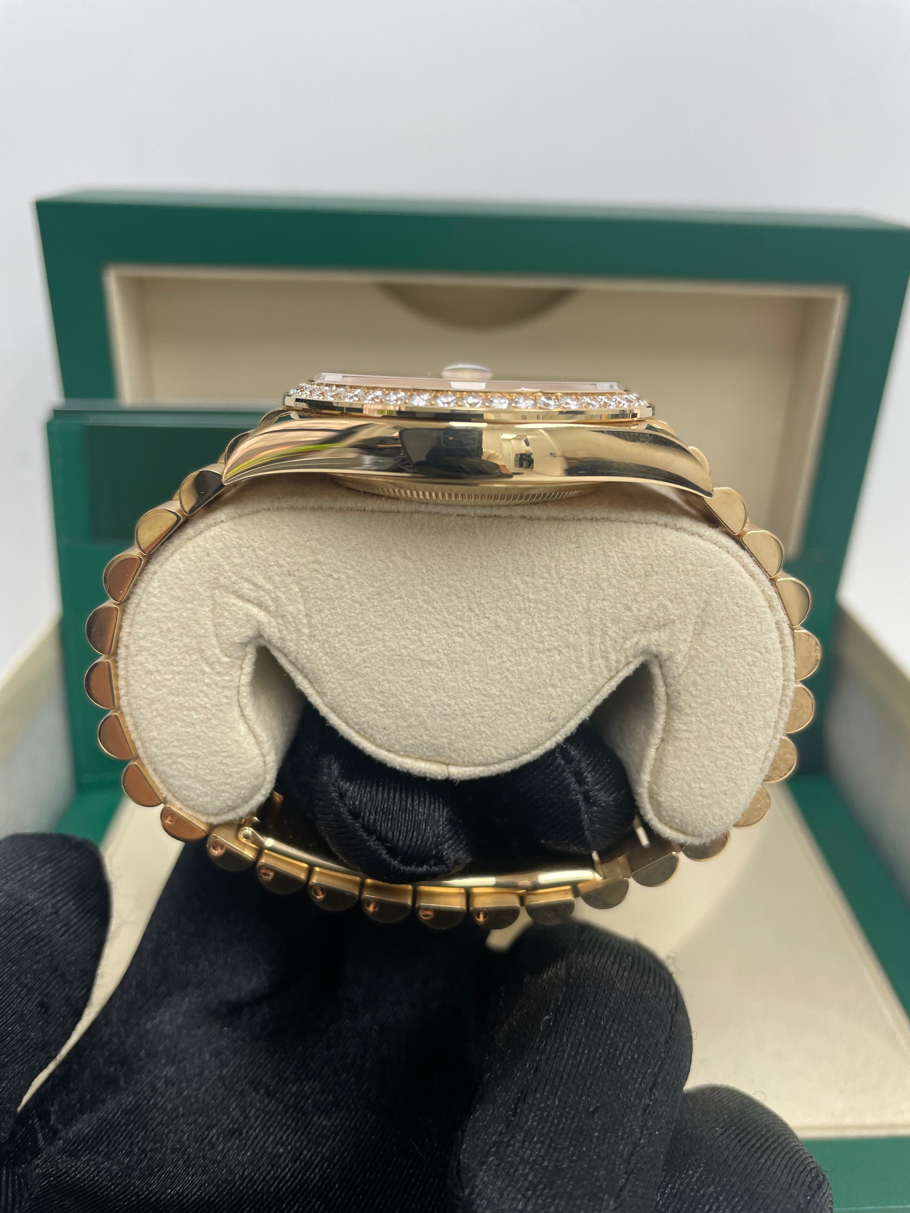 Luxury Rolex Day Date 40 Watch - 18K Yellow Gold, Champagne Baguette Diamond Dial, President Bracelet (Ref# 228348RBR) | Perfect for Formal Events, Business Meetings & Luxury Gift Giving