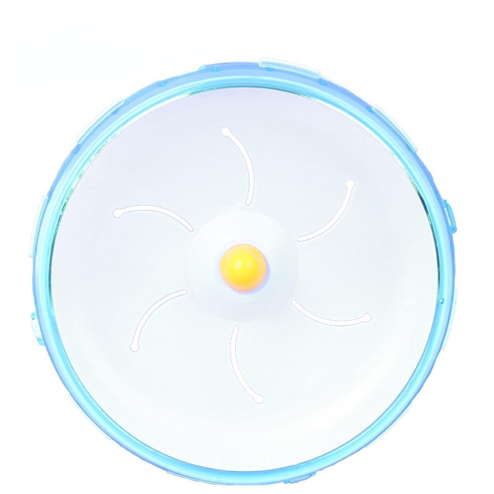 Silent Hamster Running Wheel - 12cm Transparent Exercise Ball for Small Pets, Durable Hamster Treadmill Toy (Blue) - Perfect for Cage Exercise & Playtime