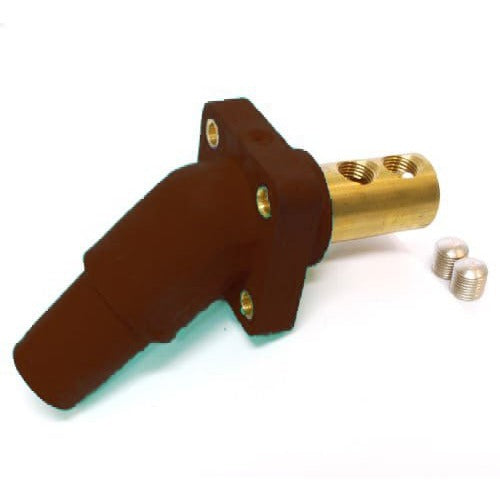 Marinco 400A 45 Degree Panel Mount DSS Connector - 2/0 & 4/0 AWG Marine Grade Electrical Connector for Boats, RVs, and Heavy-Duty Industrial Applications