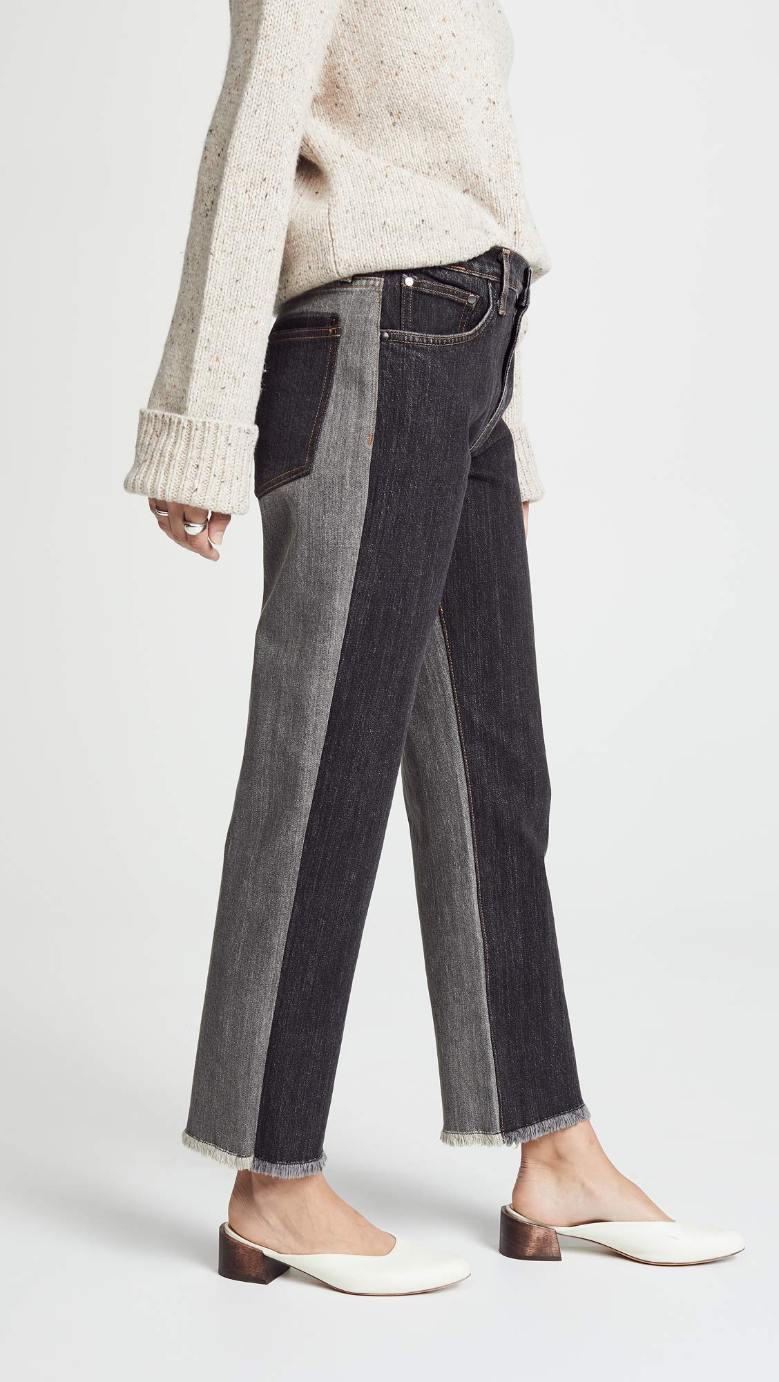Elizabeth and James Women's Holden Straight Leg Jeans - High Waist Slim Fit Denim Pants for Casual & Work Outfits | Perfect for Office, Date Night & Everyday Wear