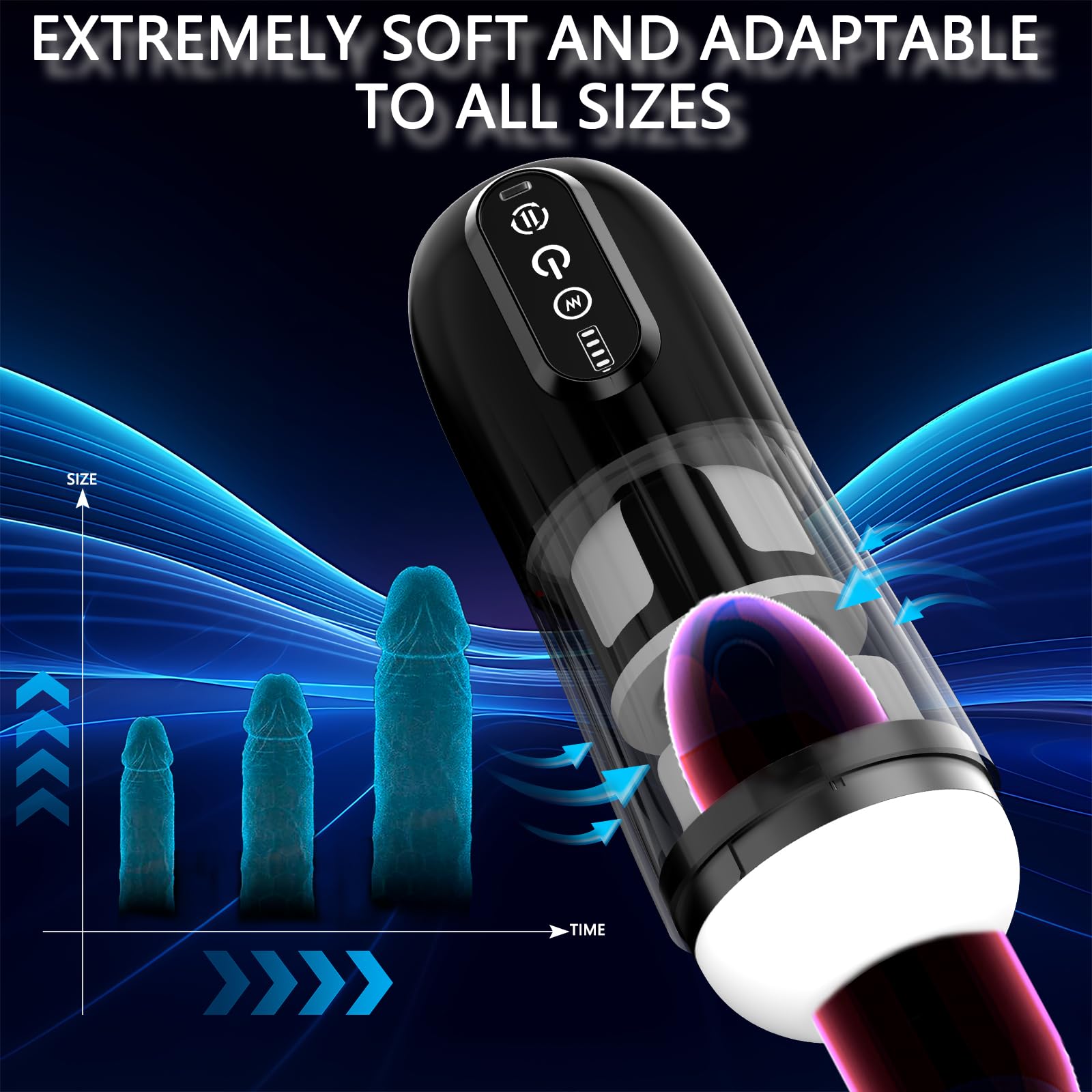 Premium Automatic Male Masturbator Penis Pump - 10 Rotation & Vibration Modes, Hands-Free Suction Base, Visual Window - Adult Sex Toy for Men (Black) | Perfect for Solo Play, Couples Fun & Discreet Pleasure