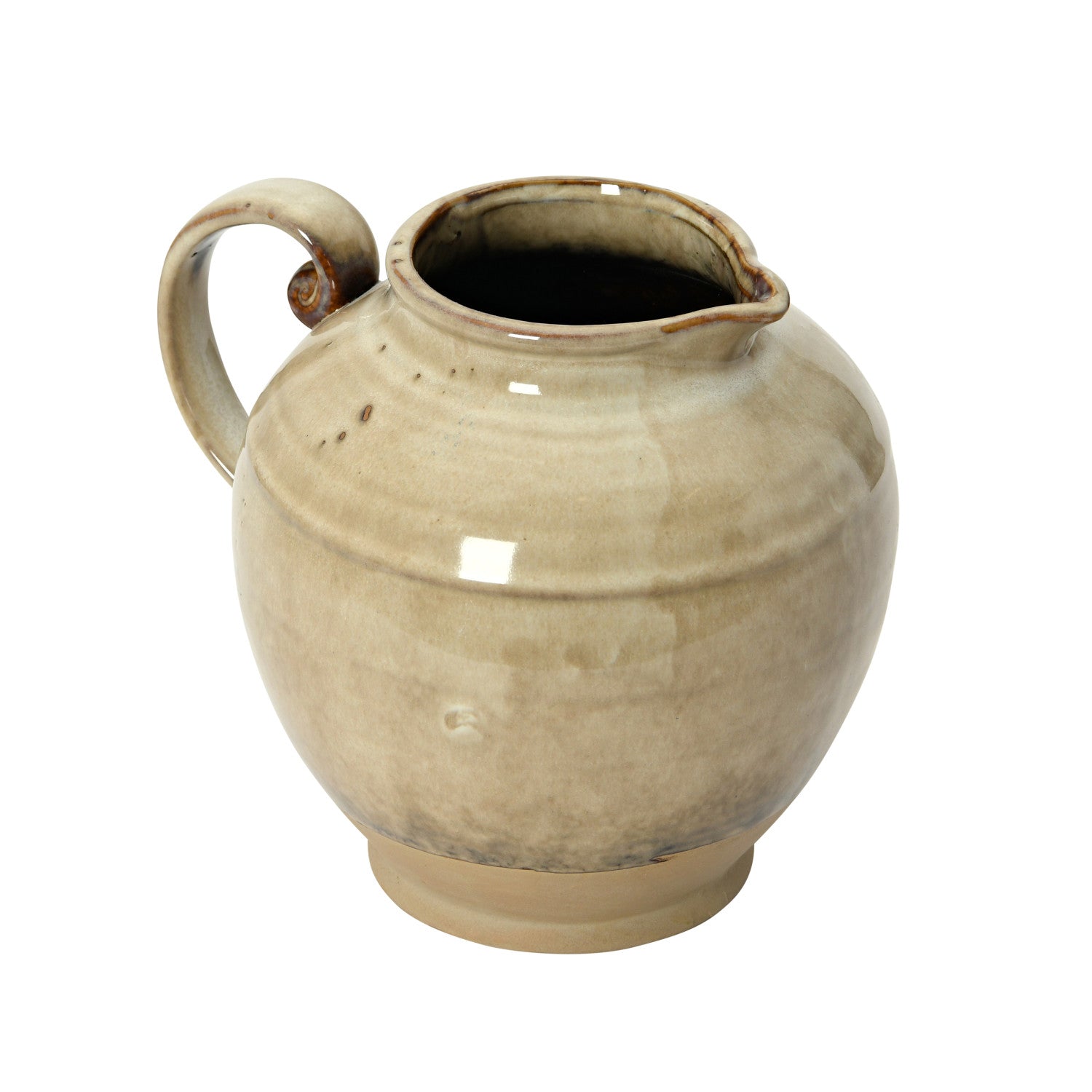 Handmade Stoneware Pitcher - Premium Ceramic Water Pitcher for Kitchen & Dining - Perfect for Iced Tea, Lemonade & Cold Beverages
