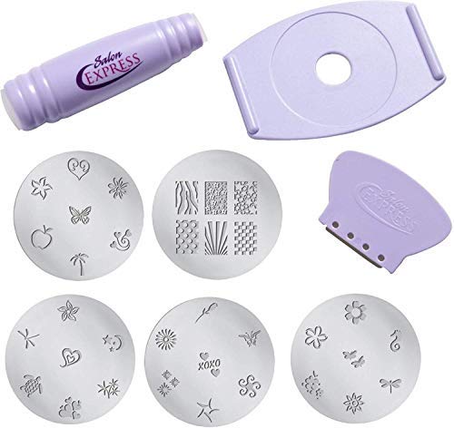 Professional Salon Express Nail Art Stamping Kit - Holy Delight Nail Polish Decals & Paint Stamp Set (Multicolor) - Perfect for DIY Manicures, Home Nail Art & Salon Professional Use