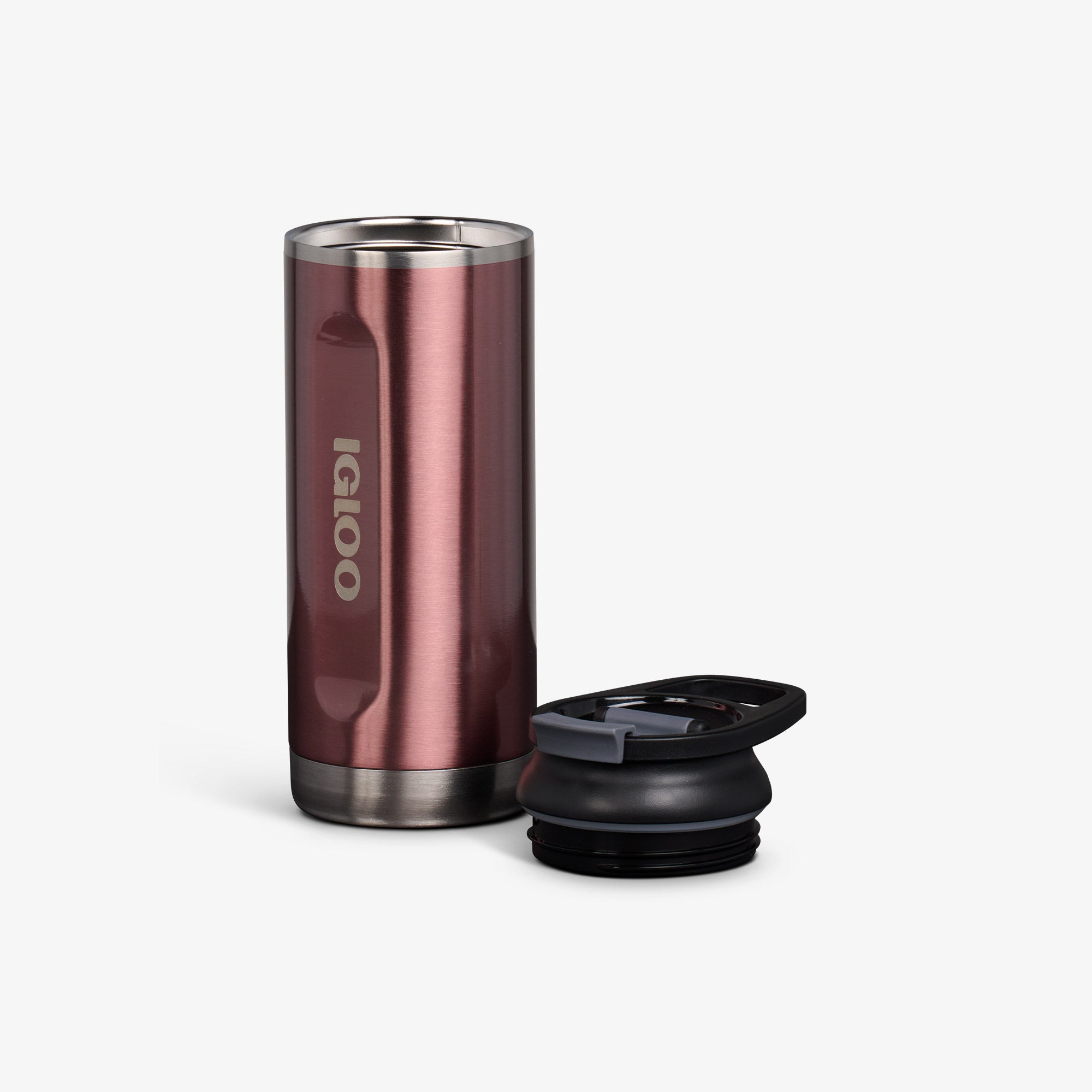 16 Oz Flip ‘n’ Sip Tumbler - Insulated Stainless Steel Travel Mug with Lid & Straw - Perfect for Coffee, Tea & Cold Drinks On The Go