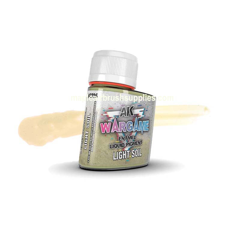 AK Light Soil Wargame Liquid Pigments - Weathering Paint for Miniatures & Model Kits - Perfect for Dioramas, Wargaming Terrain & Scale Modeling Projects