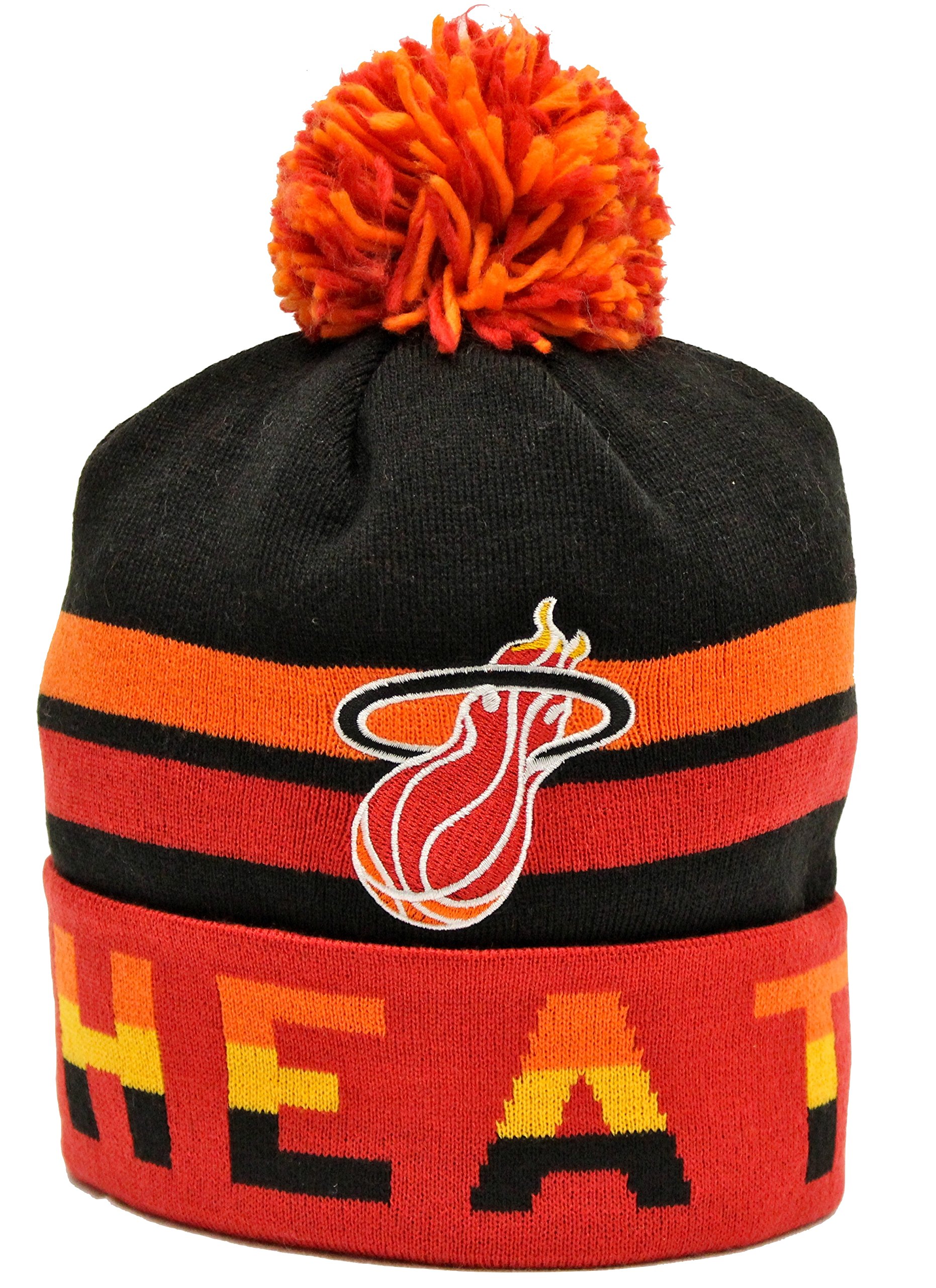 Miami Heat Mitchell & Ness Trifecta Vintage Logo Knit Hat - NBA Basketball Team Beanie for Men & Women - Perfect for Cold Weather & Game Day Fan Gear