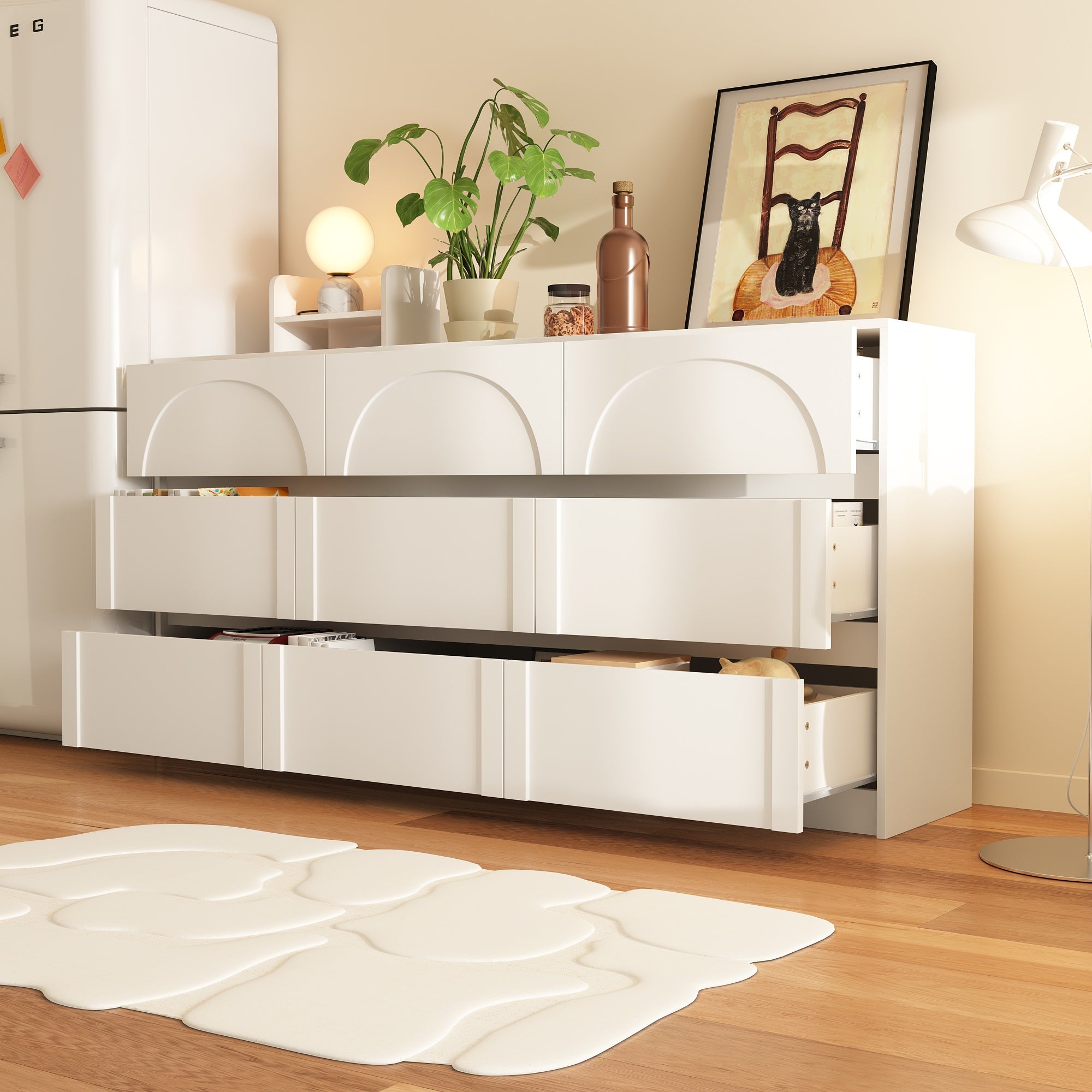 9-Drawer Sideboard with Elegant Design - Stylish Storage Cabinet for Dining Room, Living Room & Entryway