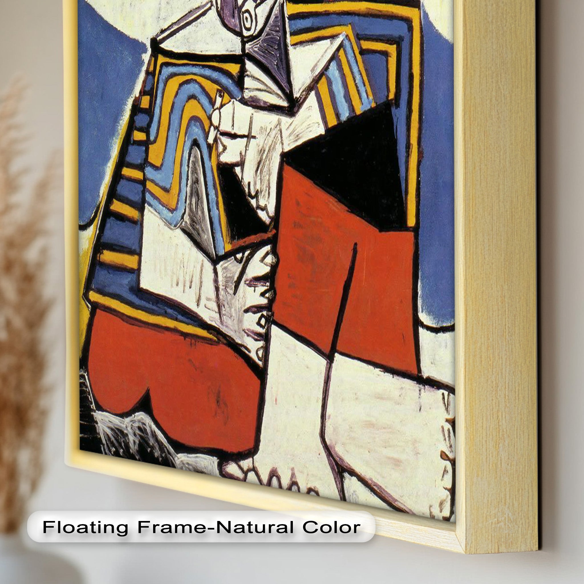 Abstract Man with Cap Wall Art - Cubist Oil Painting for Modern Home & Office Decor | Handmade Canvas Print | Unique Gift Idea for Art Lovers