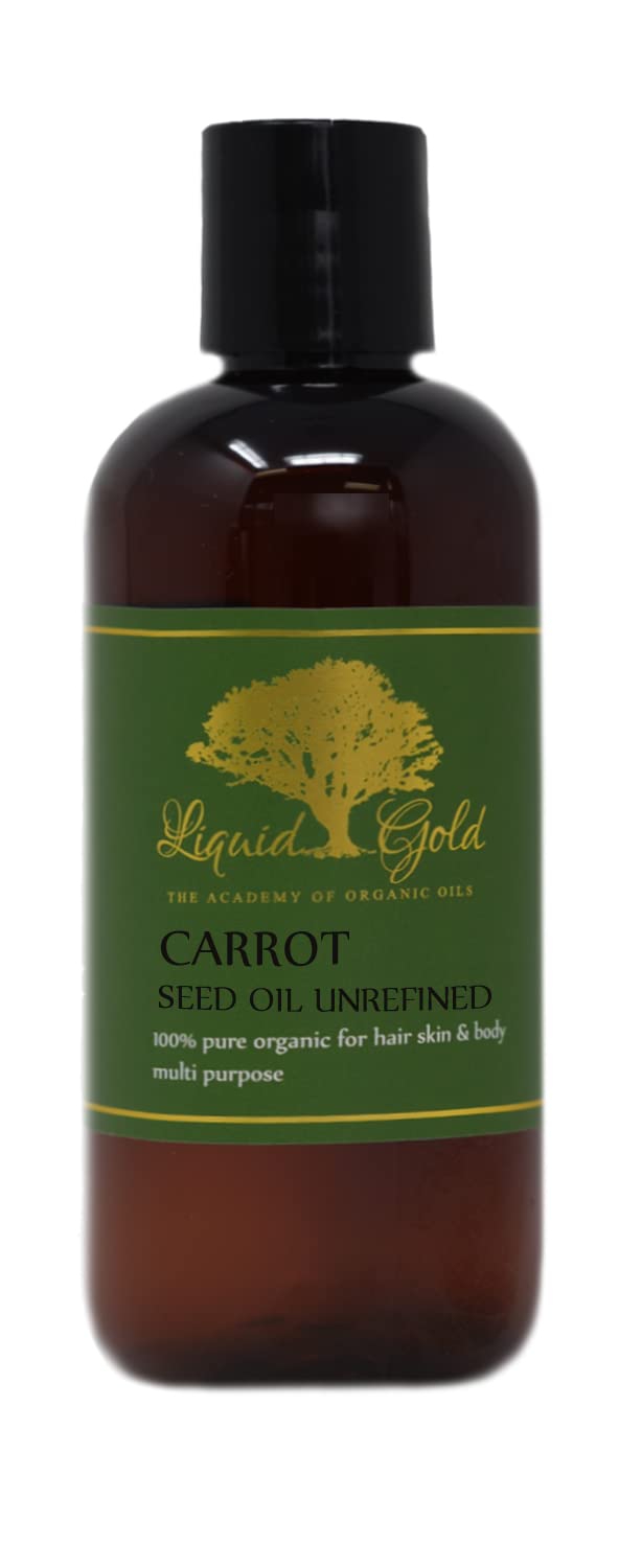 12 Fl.oz Premium Unrefined Organic Carrot Seed Carrier Oil for Skin, Hair & Nails - Pure Cold Pressed Moisturizer for Face, Body & Scalp Care - DIY Beauty & Aromatherapy Essential Oil Blend