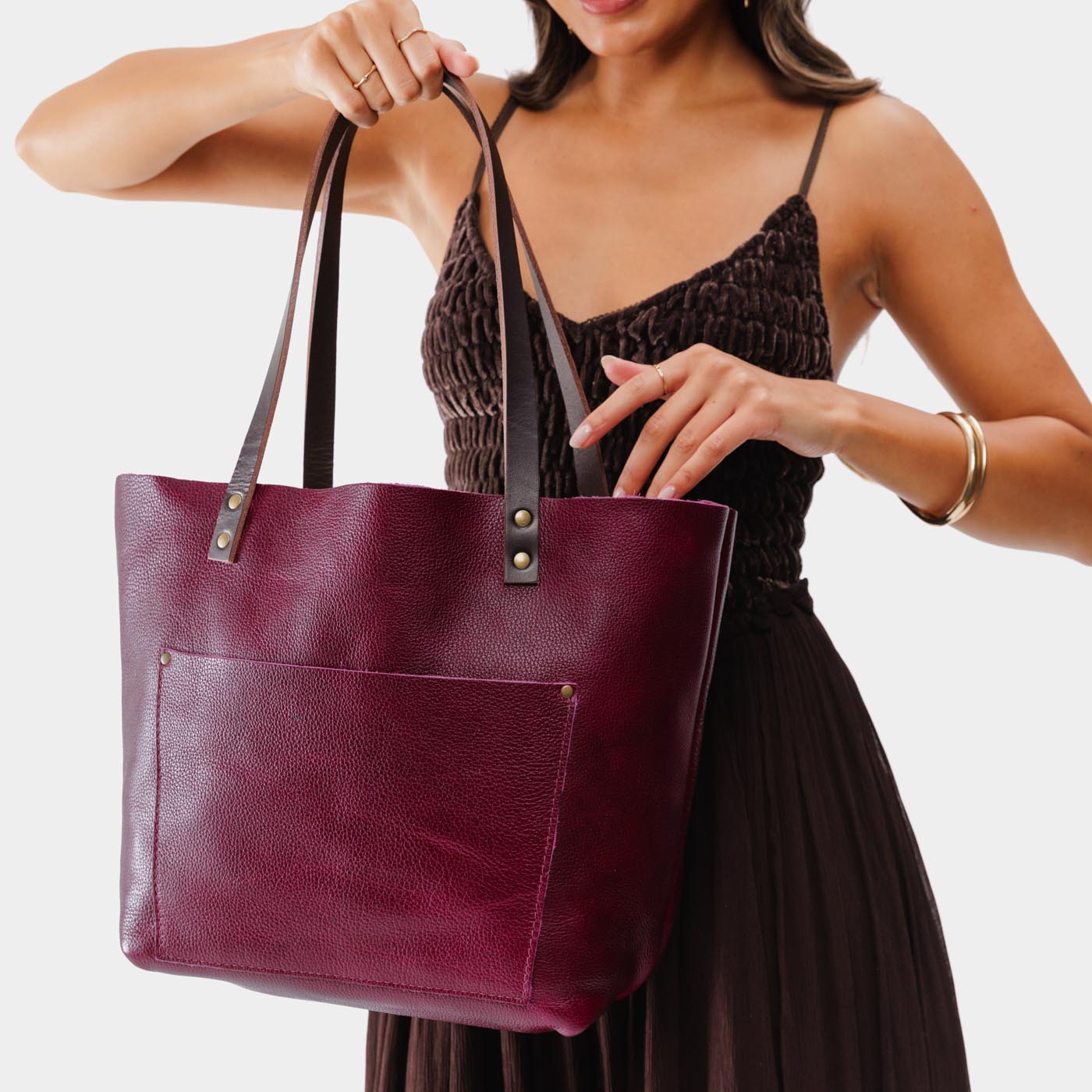 Almost Perfect' Genuine Leather Tote Bag - Limited Edition Handcrafted Women's Purse for Work, Travel & Everyday Use