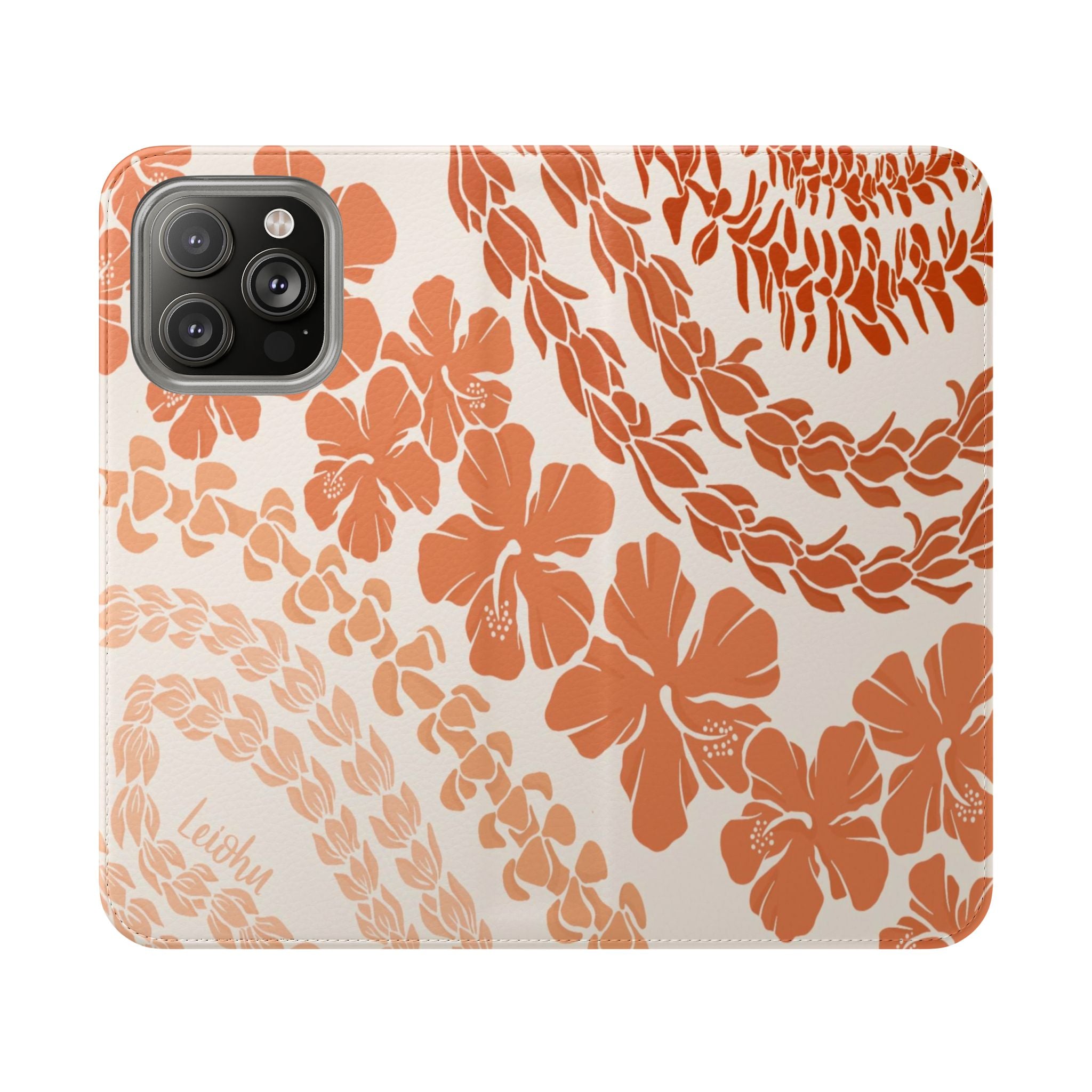 Groovy Lei Warm Folio Case for iPad - Soft PU Leather Protective Cover with Hand Strap | Perfect for Work, Travel & Everyday Use