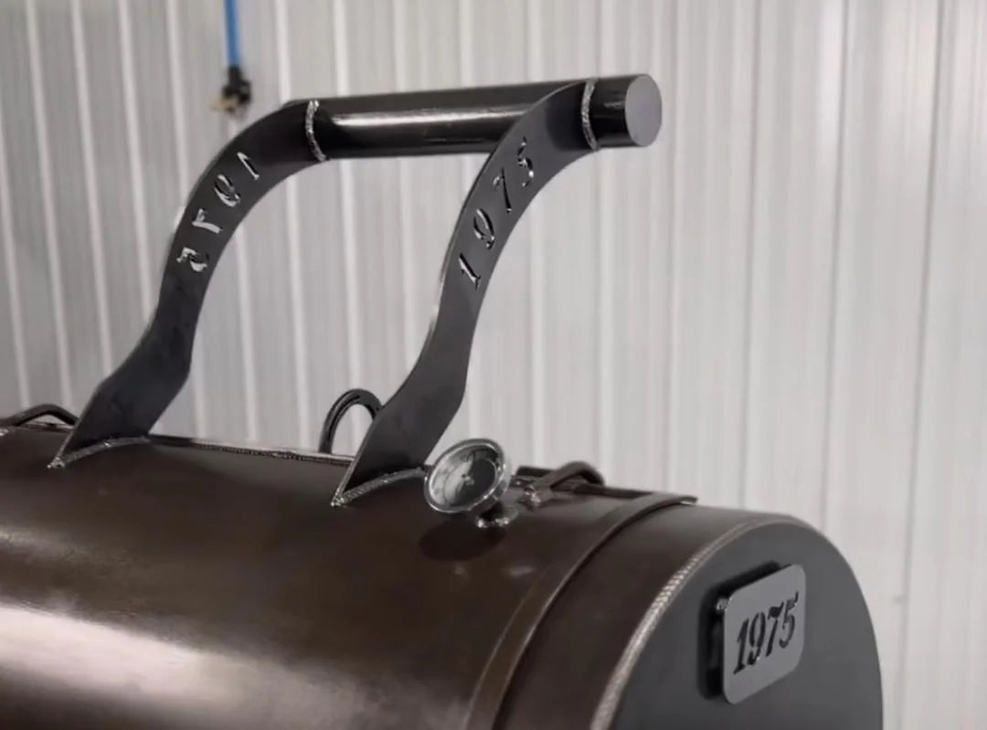 Workhorse Pits 1975 Heavy Duty Offset Smoker with Upper Cooking Rack, Cowboy Firebox & Door Assist - Perfect for Backyard BBQs, Tailgating & Outdoor Cooking