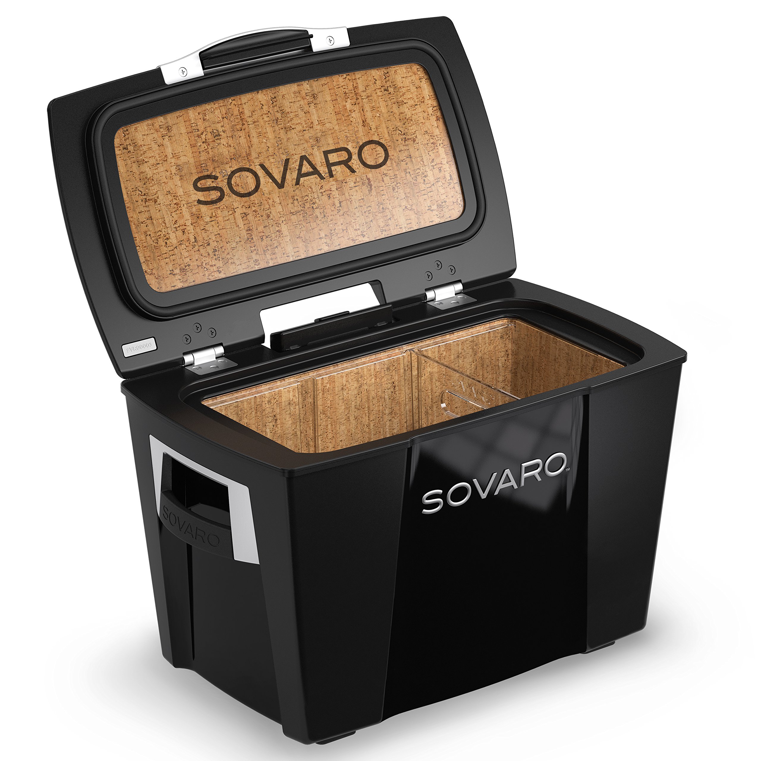 Sovaro 45 Quart Luxury Wine and Spirit Cooler - Black | Premium Beverage Refrigerator for Home, Bar, or Restaurant Use