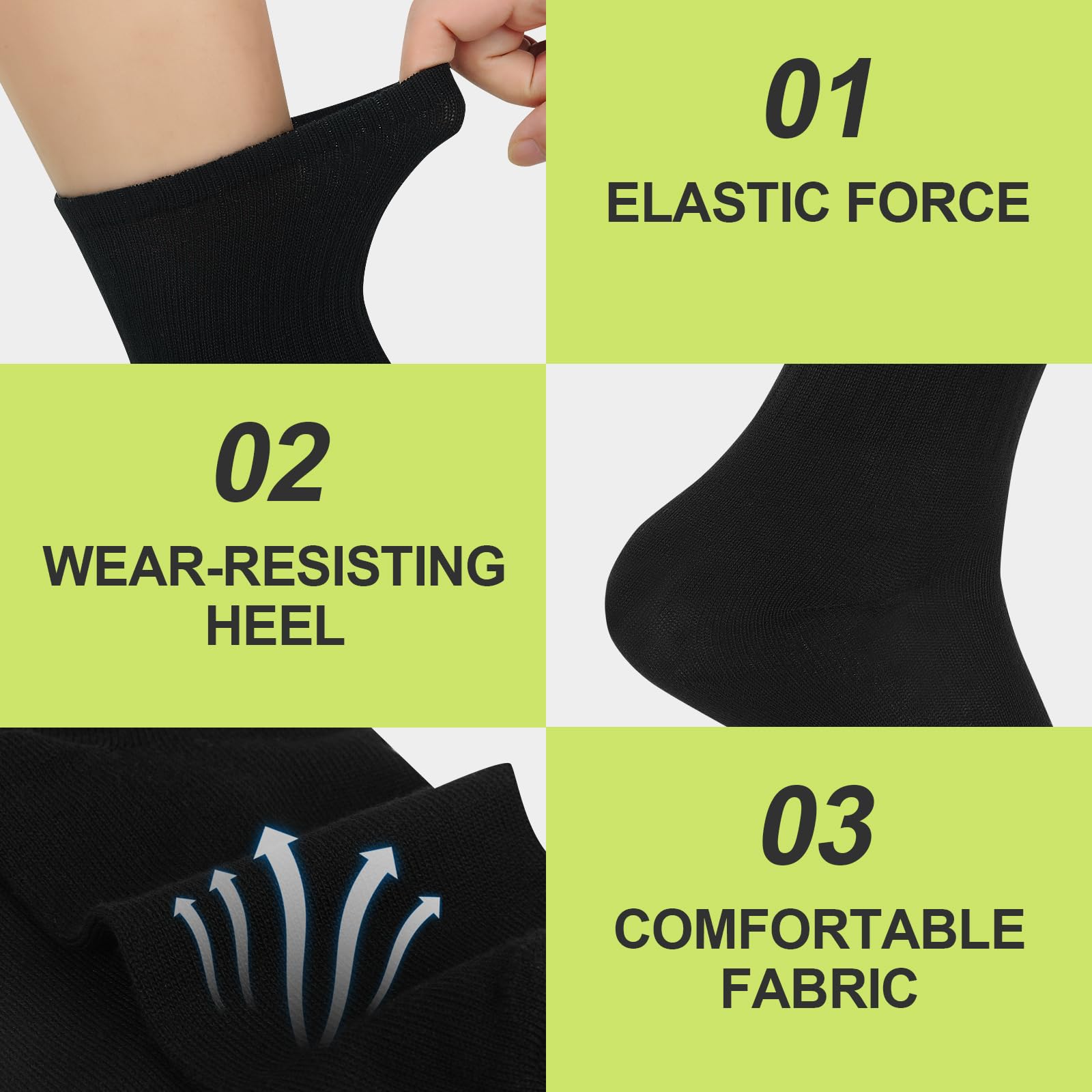 100 Pairs Bulk Crew Socks - Soft Breathable Athletic Socks for Men & Women - Perfect for Sports, Gym, Running & Everyday Wear