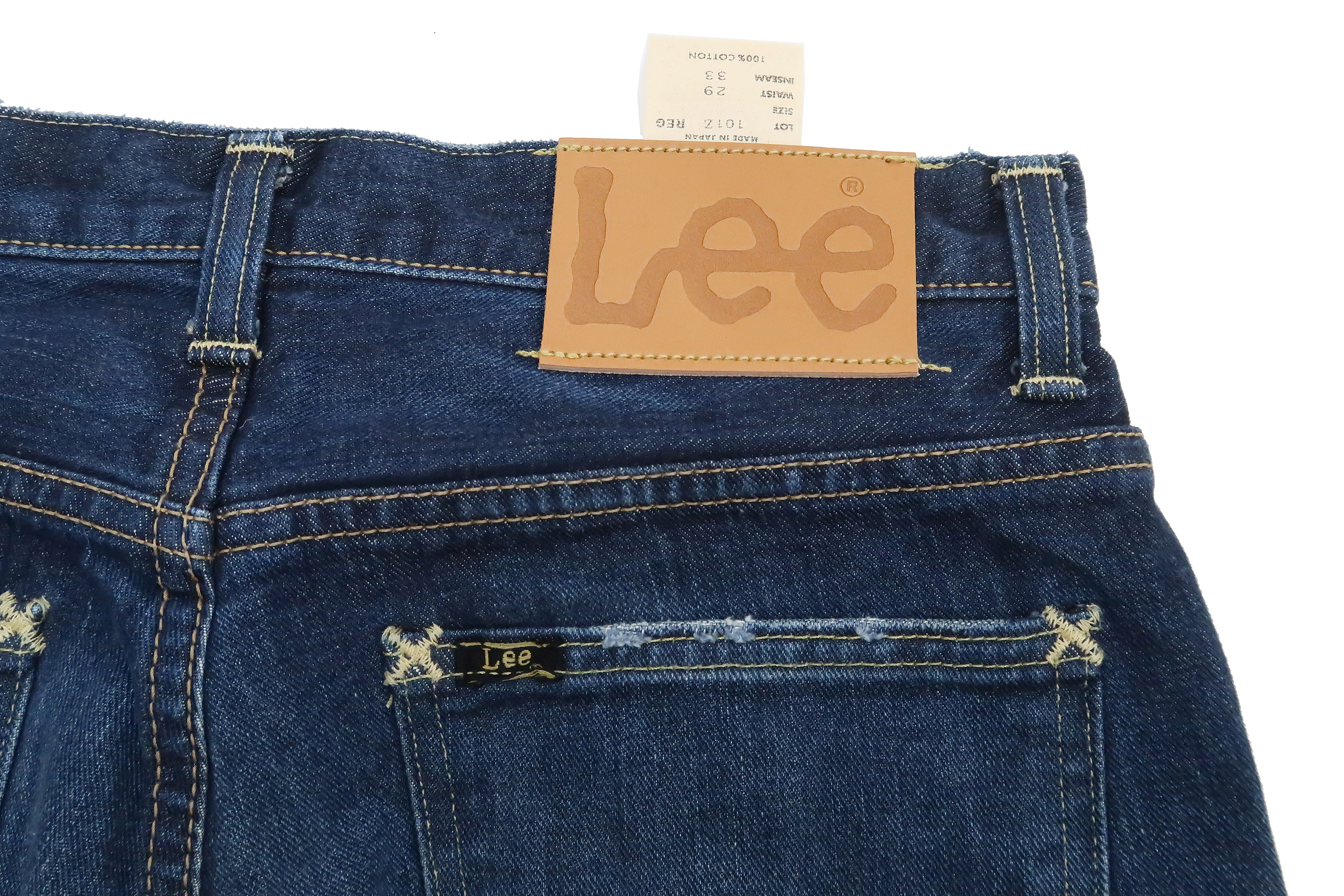 Lee Men's 101Z Regular Fit Straight Jeans - Zip Fly, Pre-Faded Blue Indigo Denim (LM8101) | Made in Japan | Perfect for Casual Wear, Office & Everyday Outfits