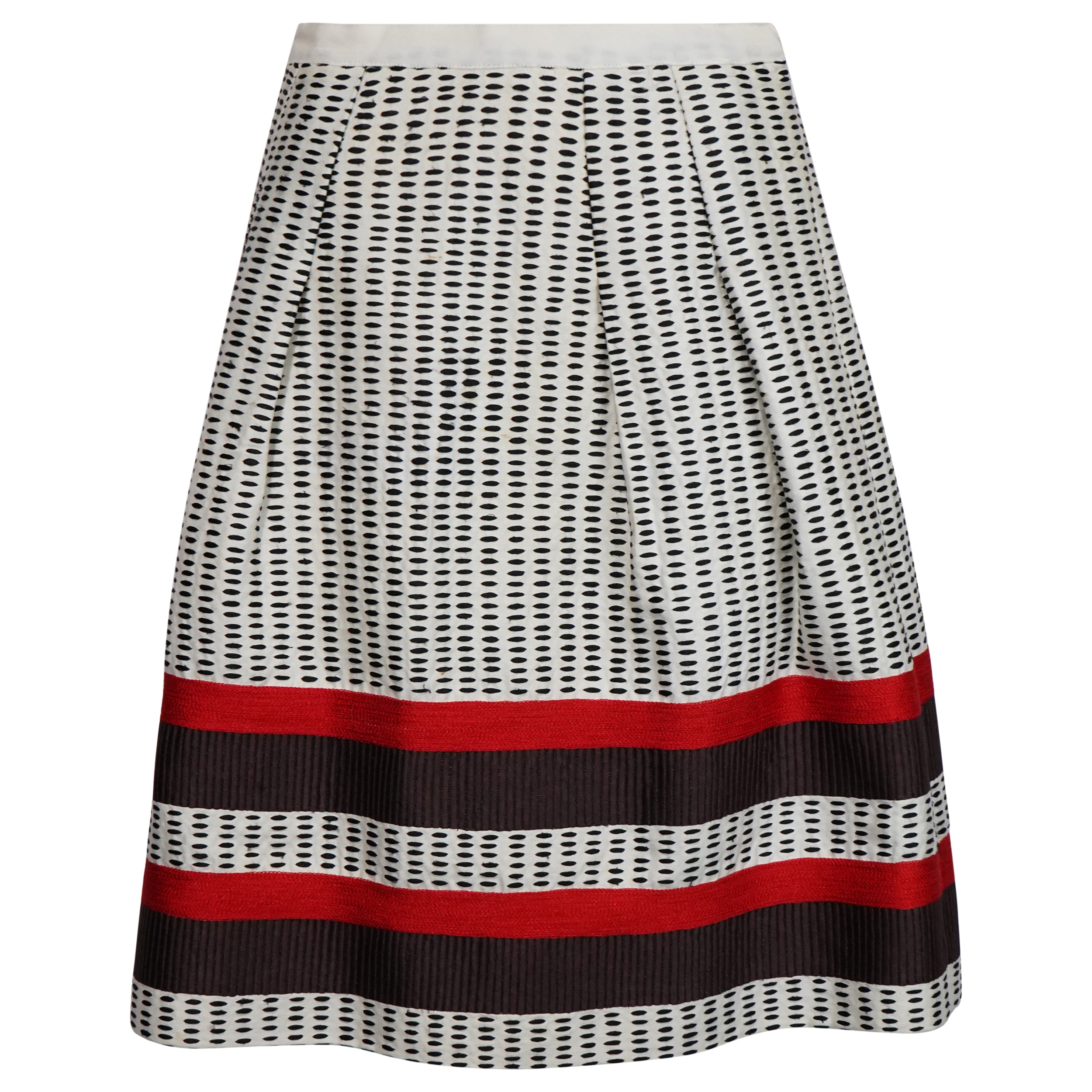 Barbara Walters' Oscar De La Renta Floral Print Skirt - Elegant Women's Fashion for Parties, Weddings & Special Occasions